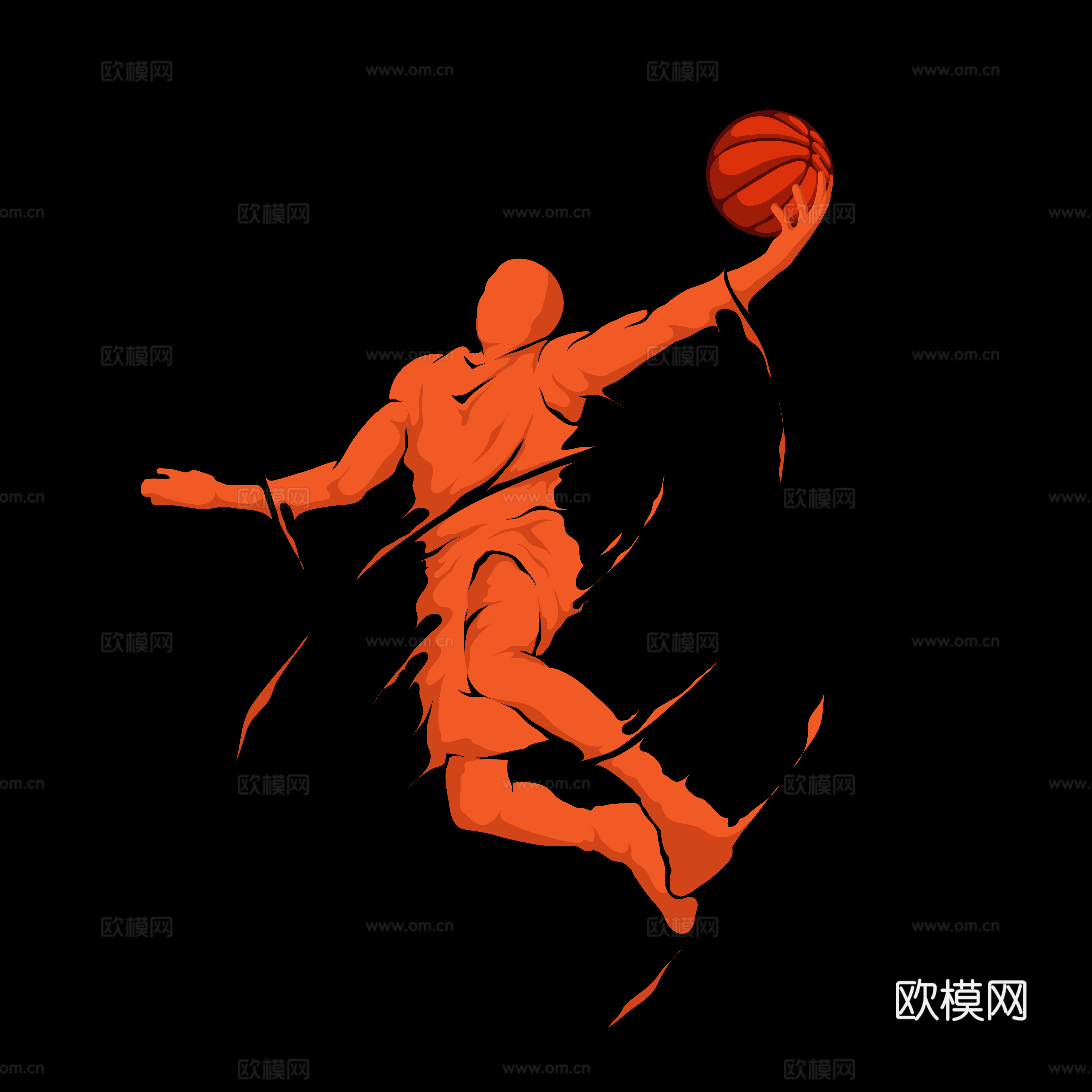 篮球运动创意广告海报70