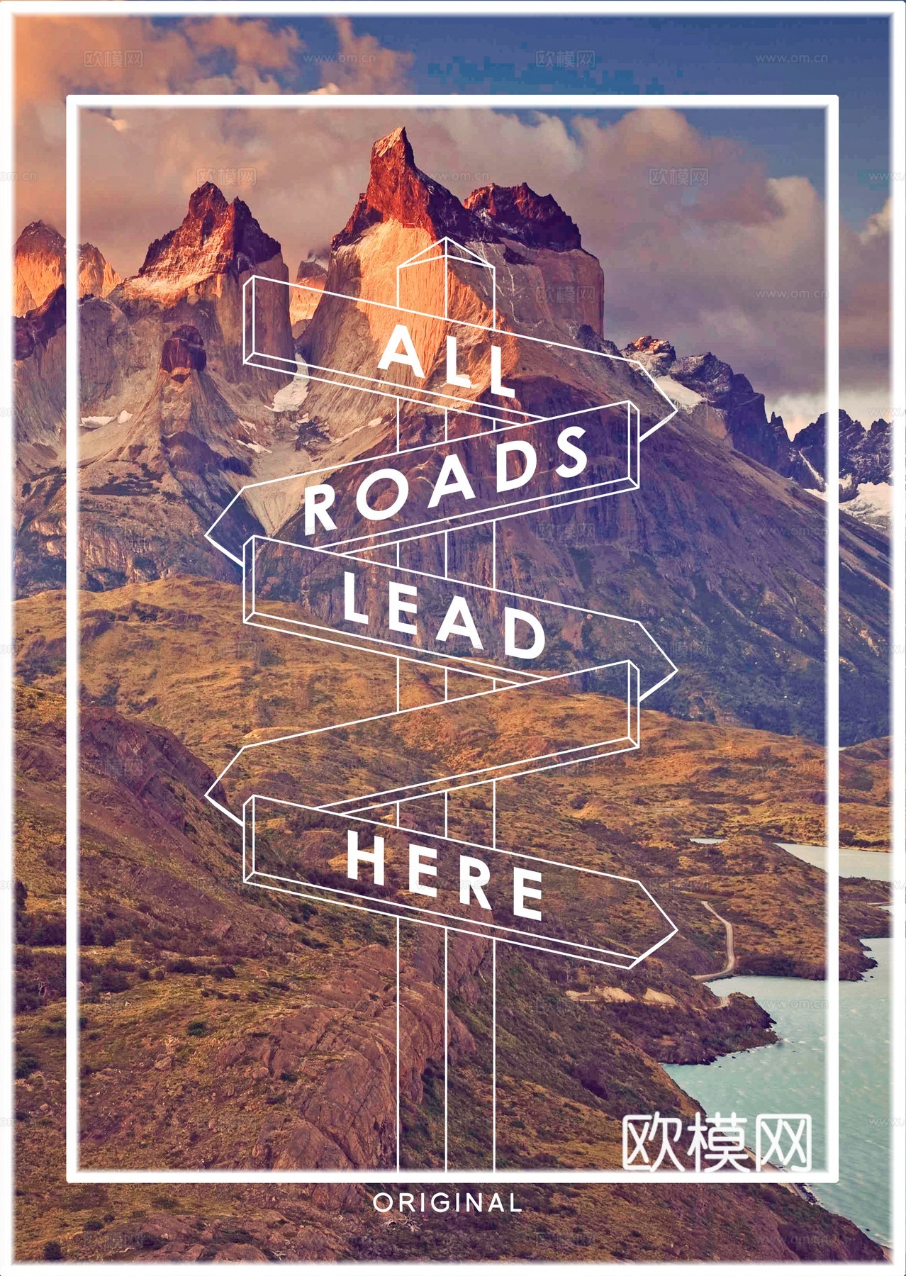 时尚创意艺术广告海报91