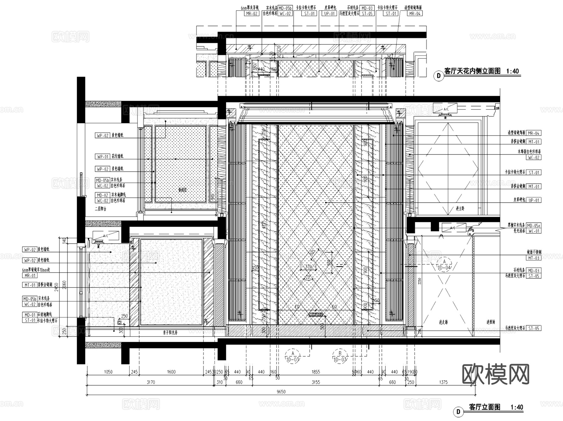 常州星河国际高层6栋F1典雅新古典复式挑空室内家装CADcad施工图