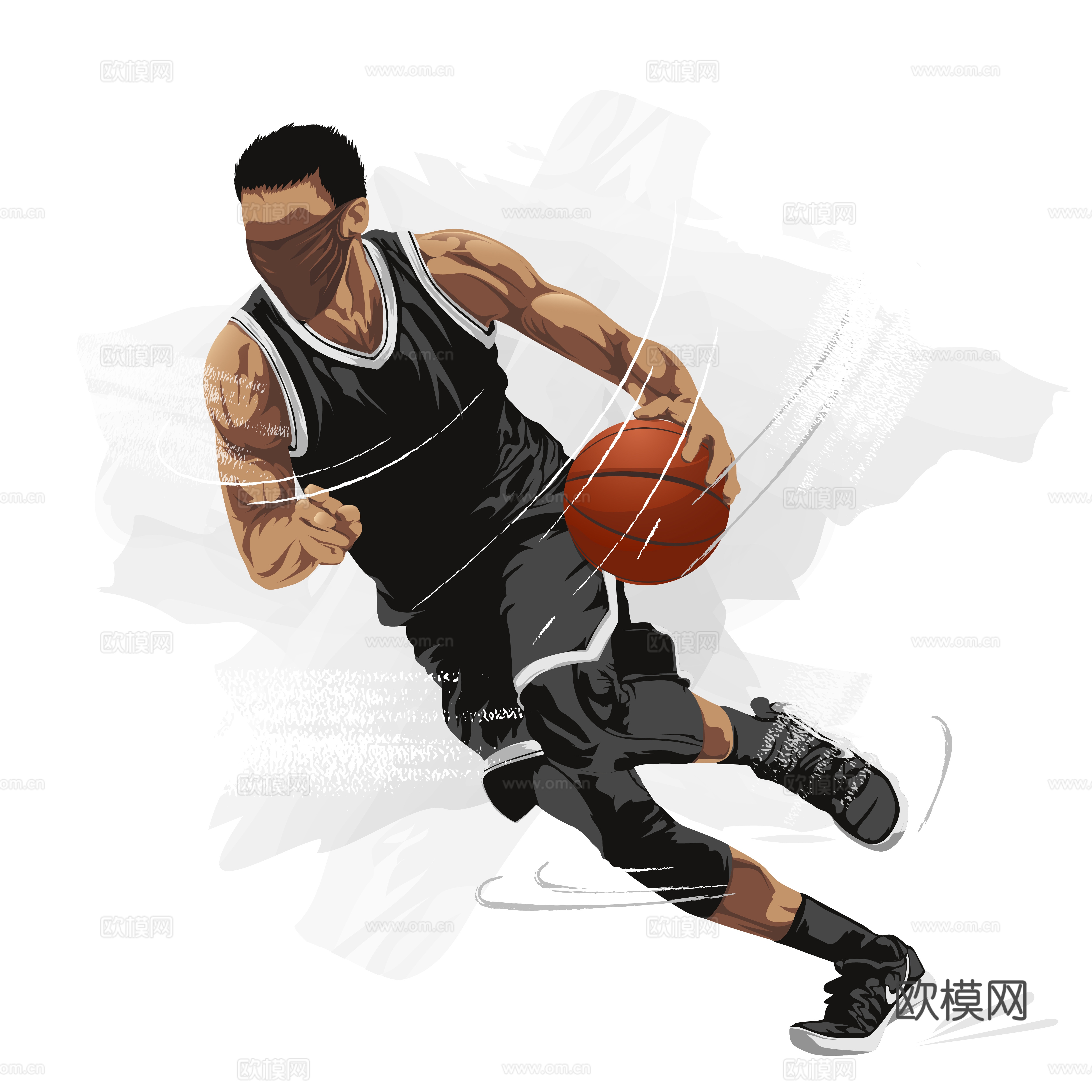 篮球运动创意广告海报99