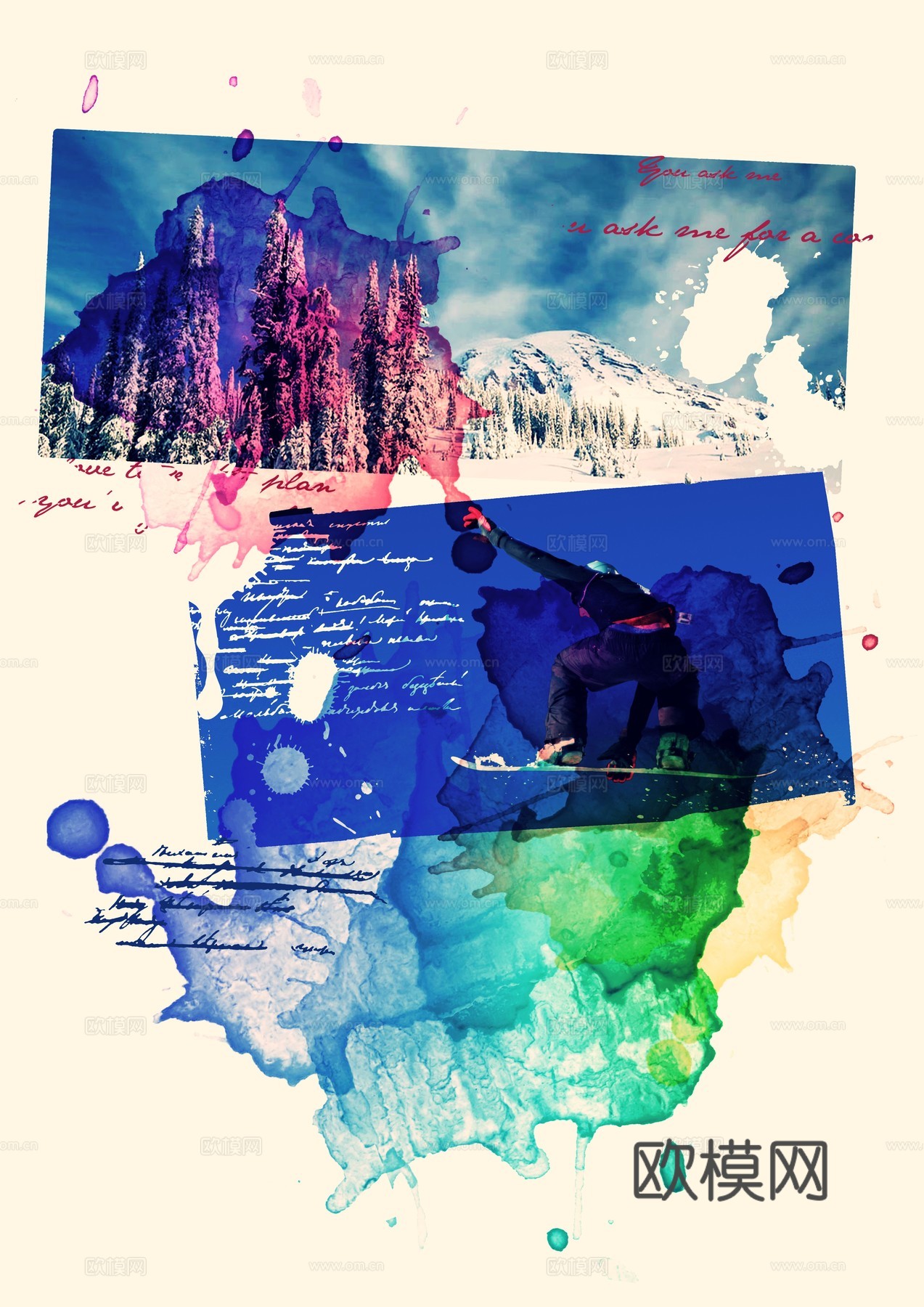 时尚创意艺术广告海报73