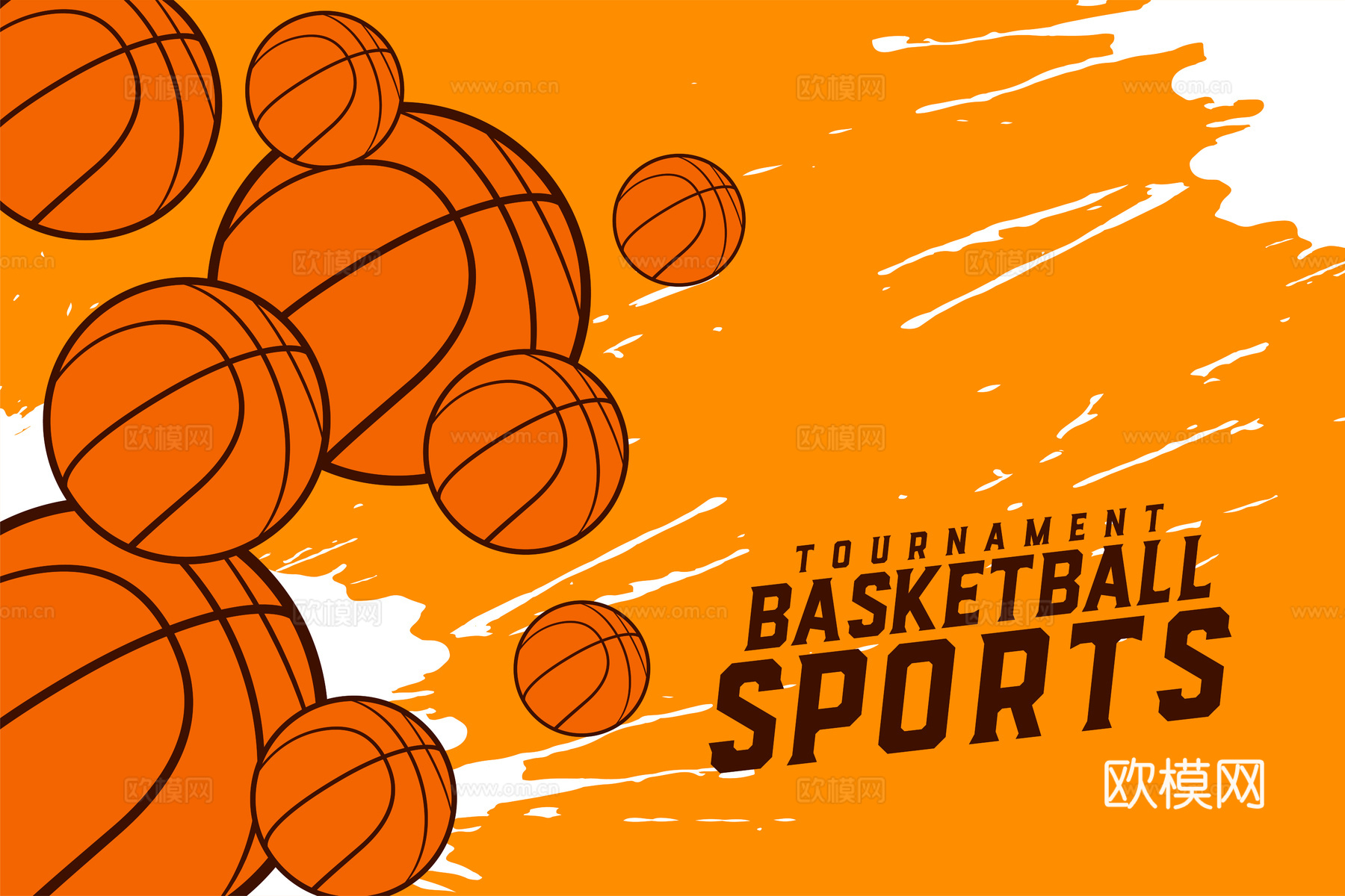 篮球运动创意广告海报53