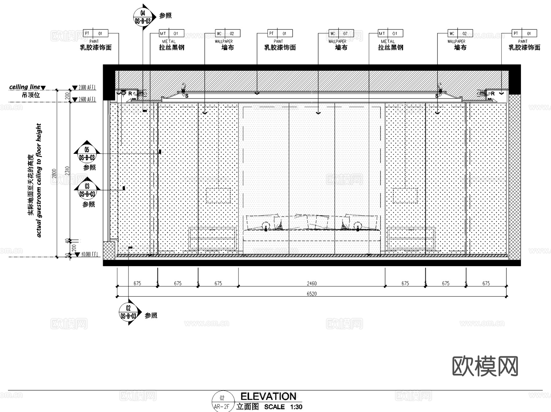 深圳京基长岭二层别墅样板间室内家装CAD施工图整套cad施工图