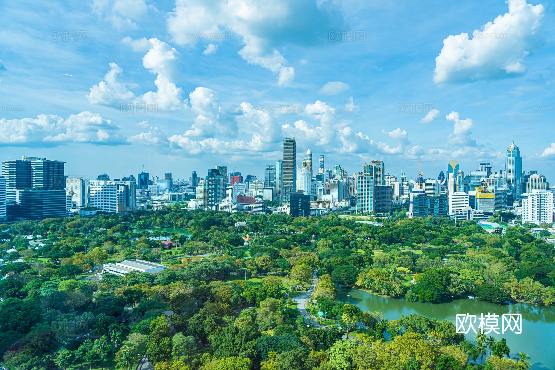 高清白天城市外景