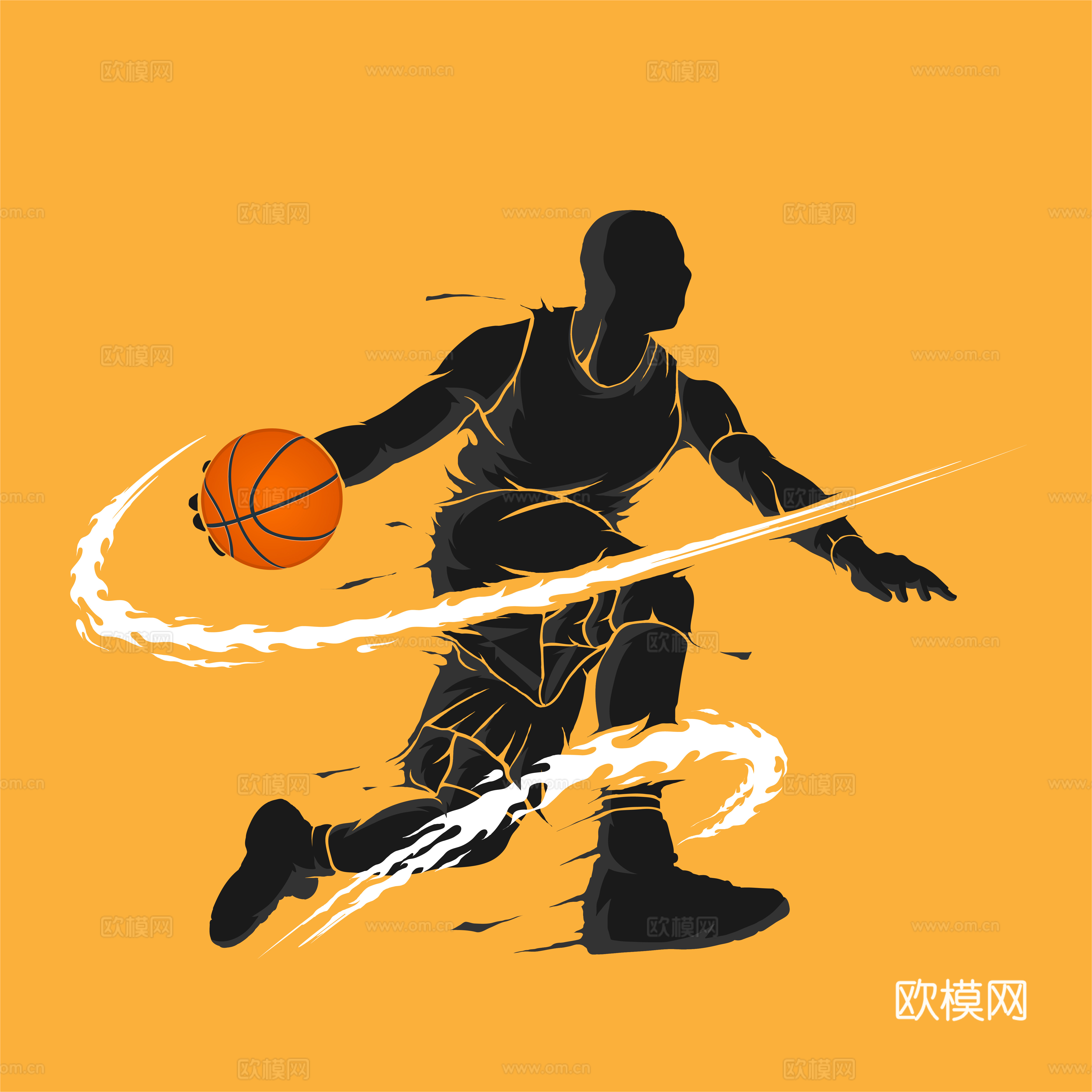 篮球运动创意广告海报69