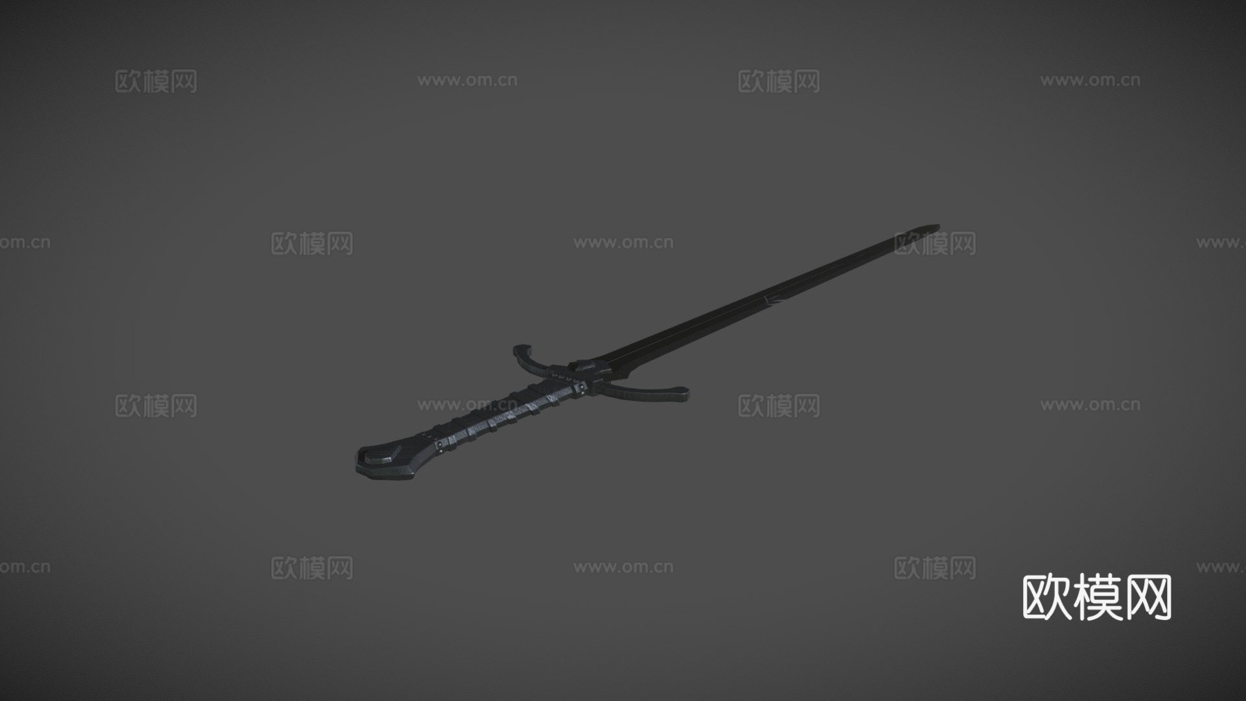 黑剑3d模型下载（渲染图1）