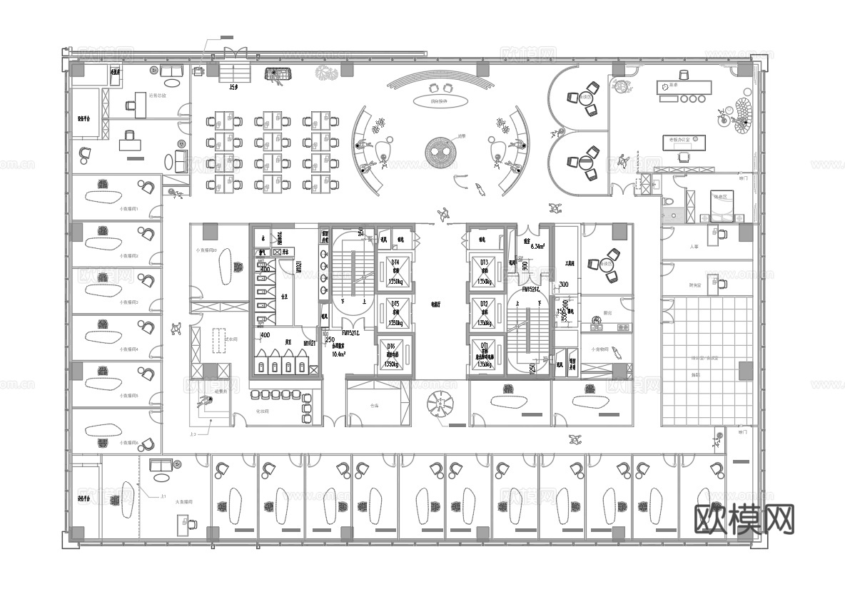 网红直播室 工作室 直播间  最新全套施工图合集cad施工图