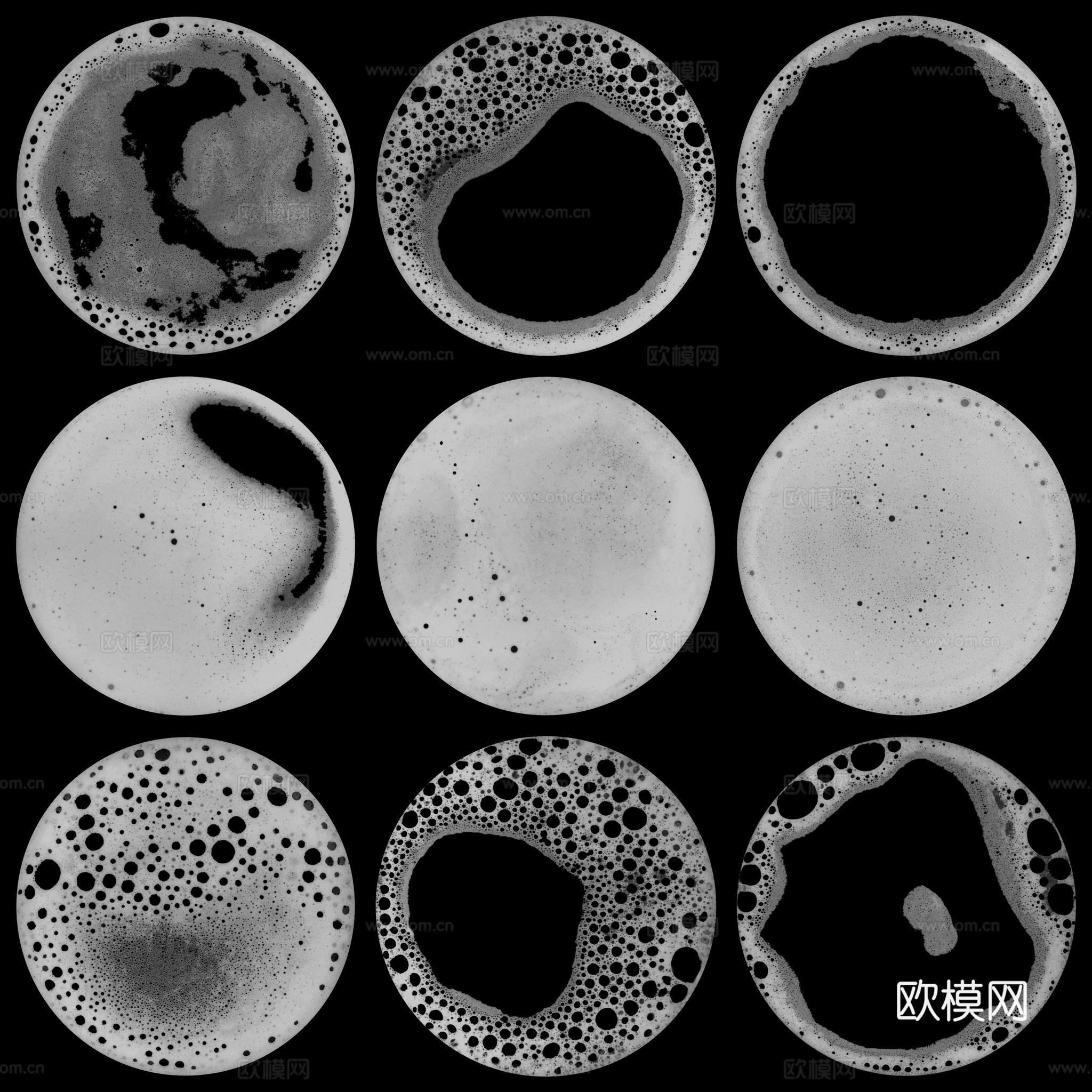 写实咖啡液态泡沫贴图