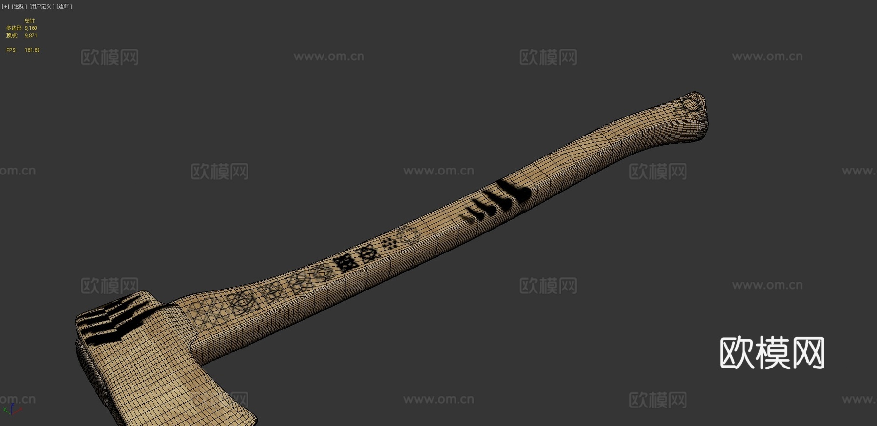 斧CG模型3d模型下载（渲染图4）