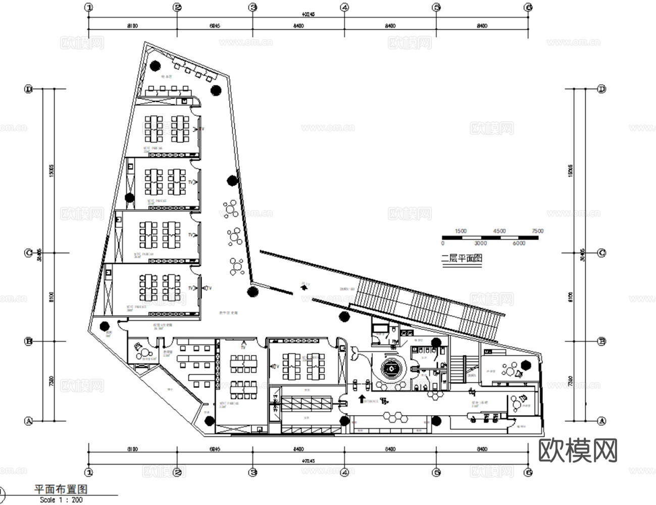 11教培中心教育培训机构平面CAD图纸最新整理合集cad施工图