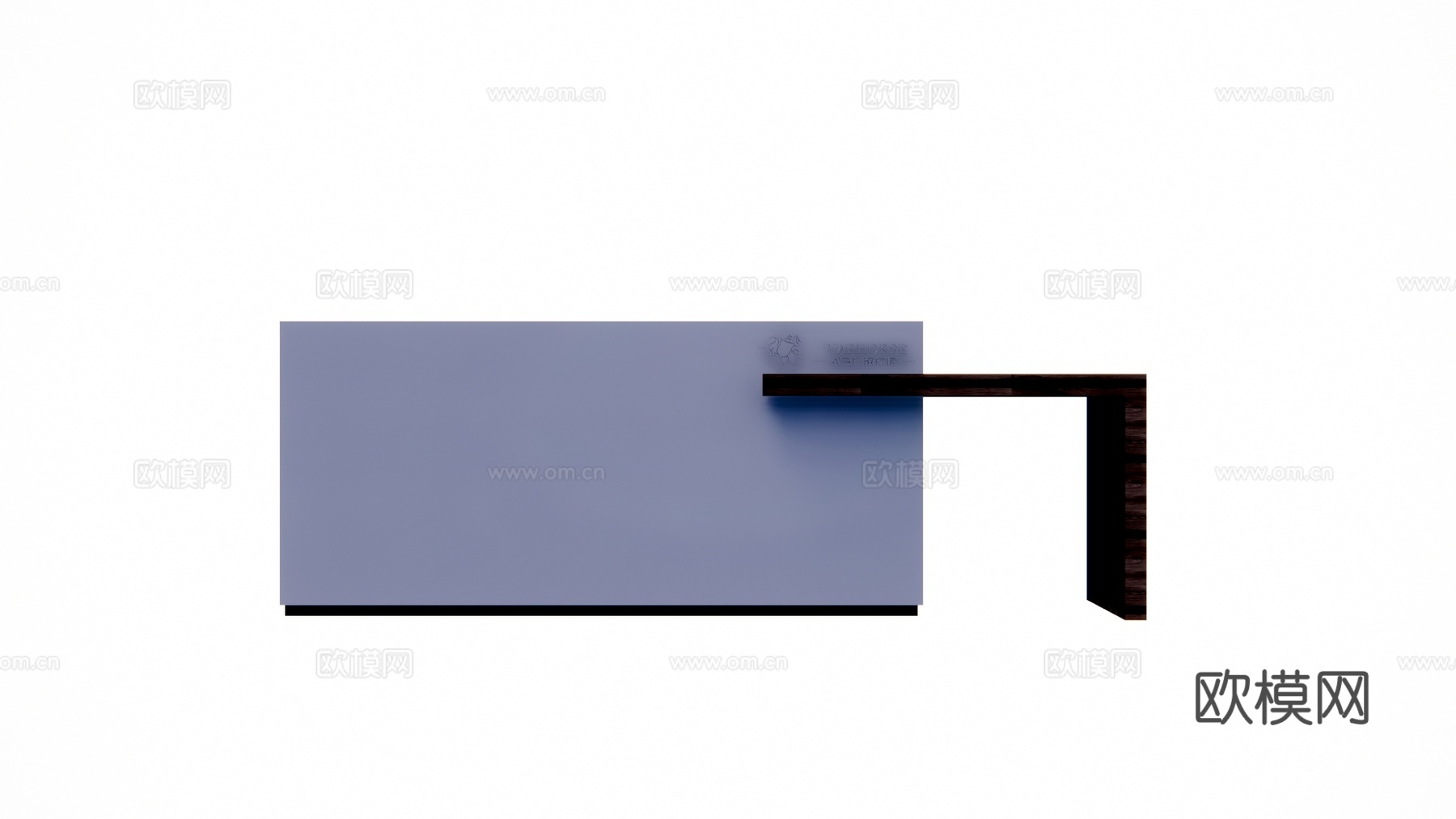 酒店前台 公司前台 前台接待 办公室su模型