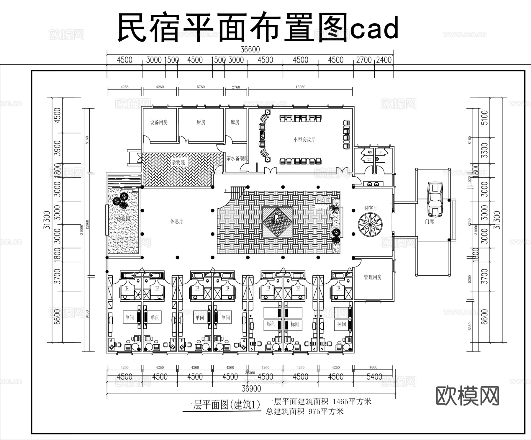 整套民宿施工图cadcad施工图