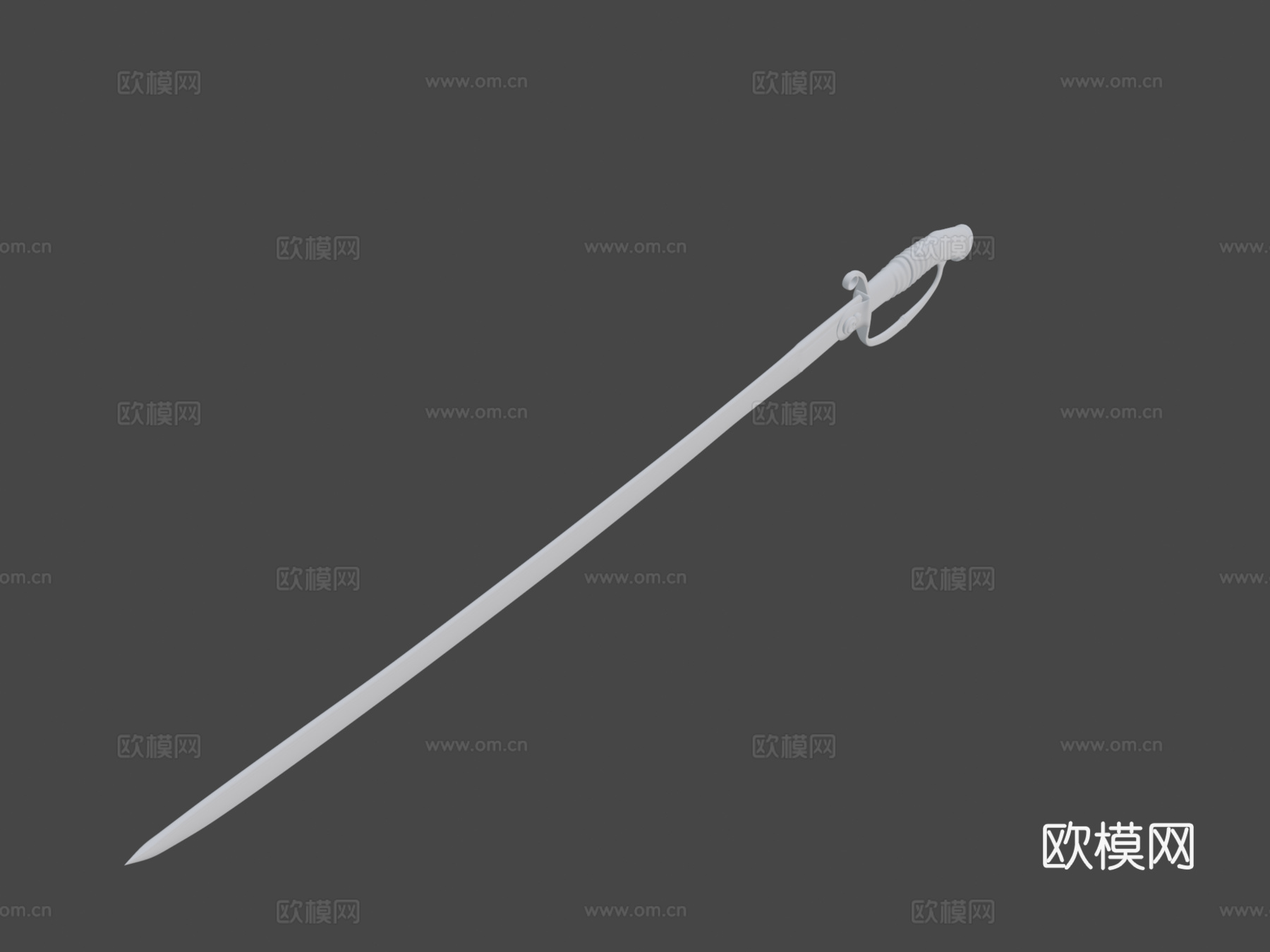 龙骑兵军官军刀M188119093d模型下载（渲染图6）