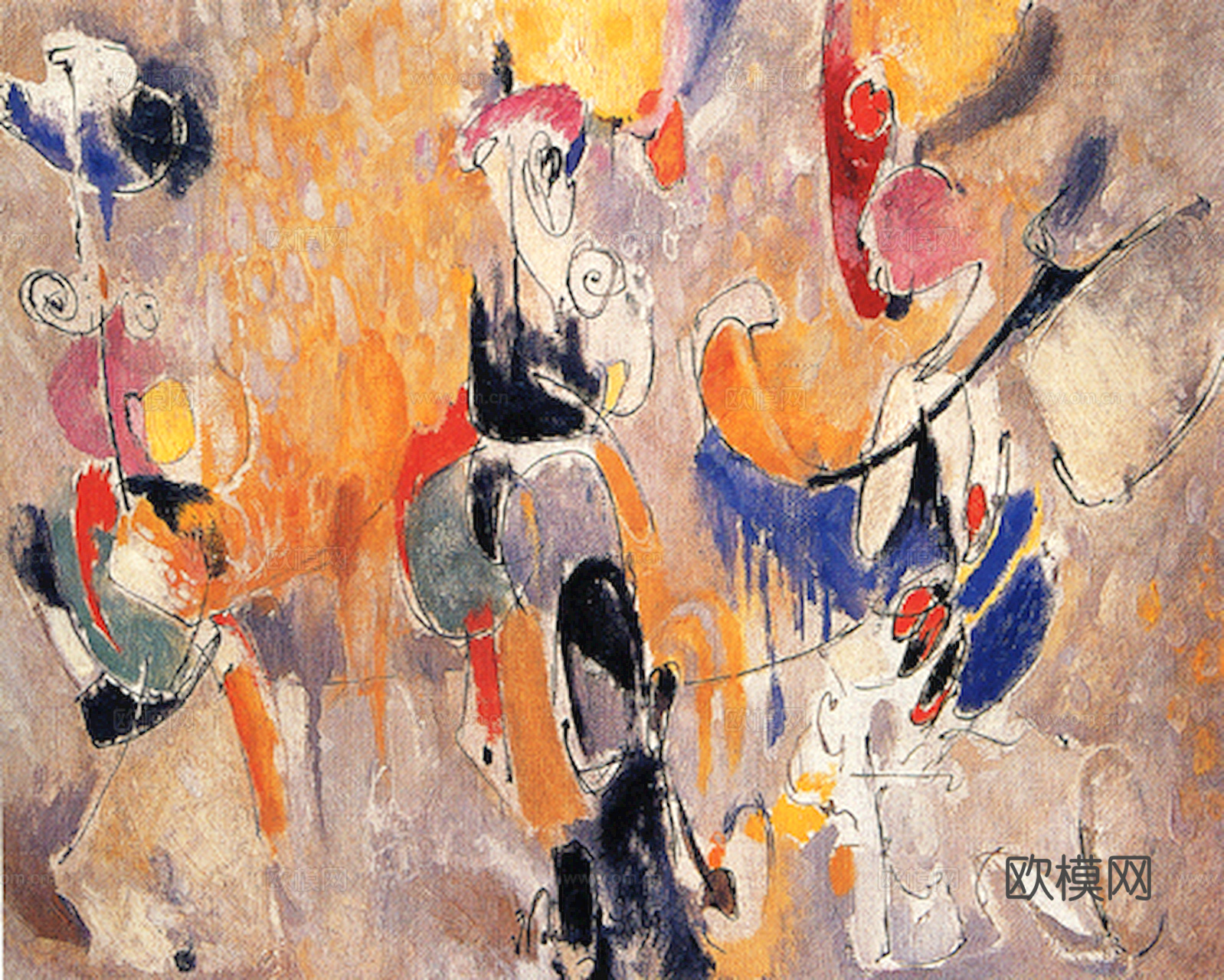 中式新中式挂画壁画字画山水花鸟背景墙壁纸装饰画油画下载