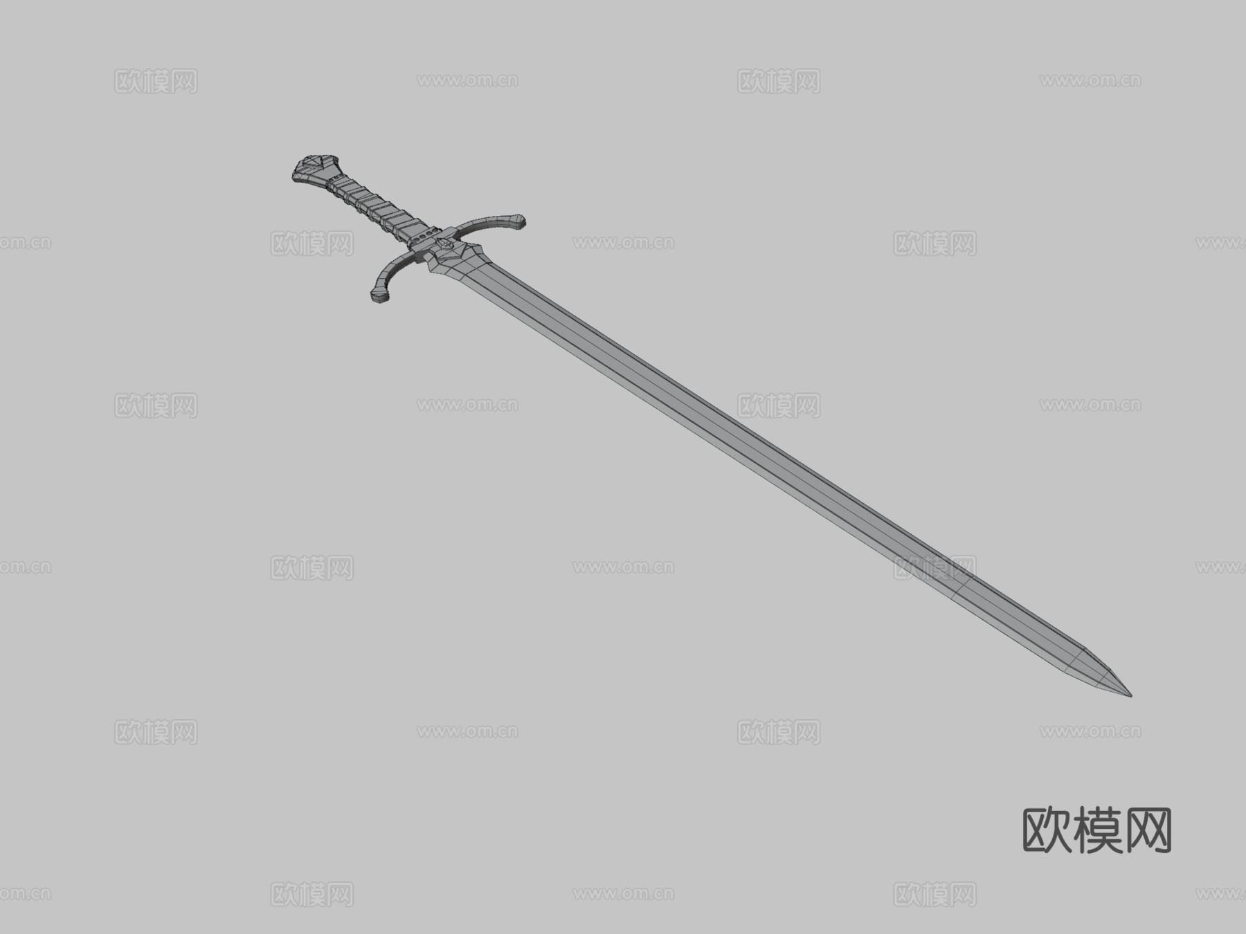 黑剑3d模型下载（渲染图3）
