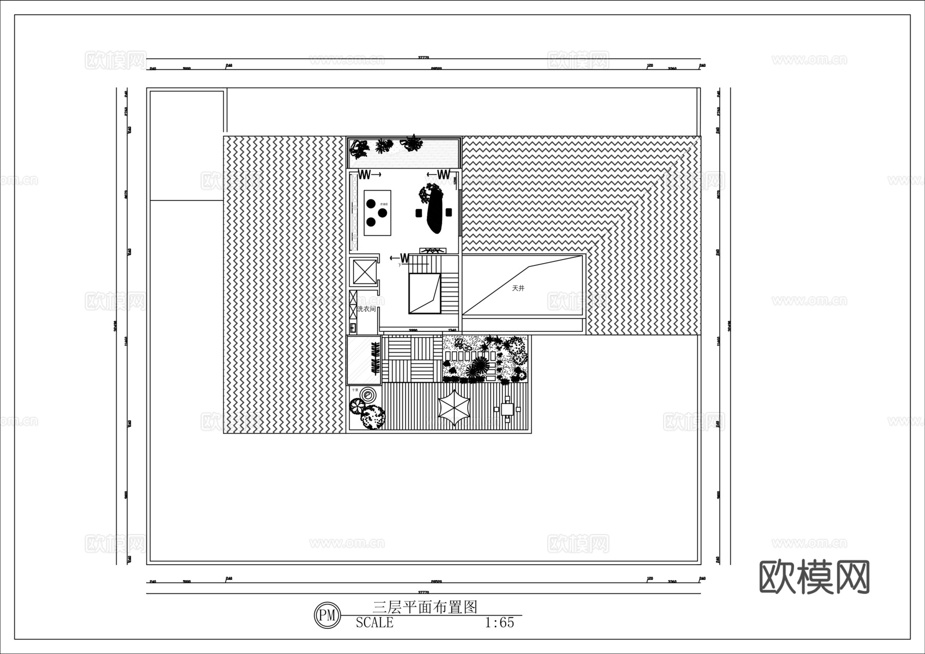 酒店民宿平面图cadcad施工图