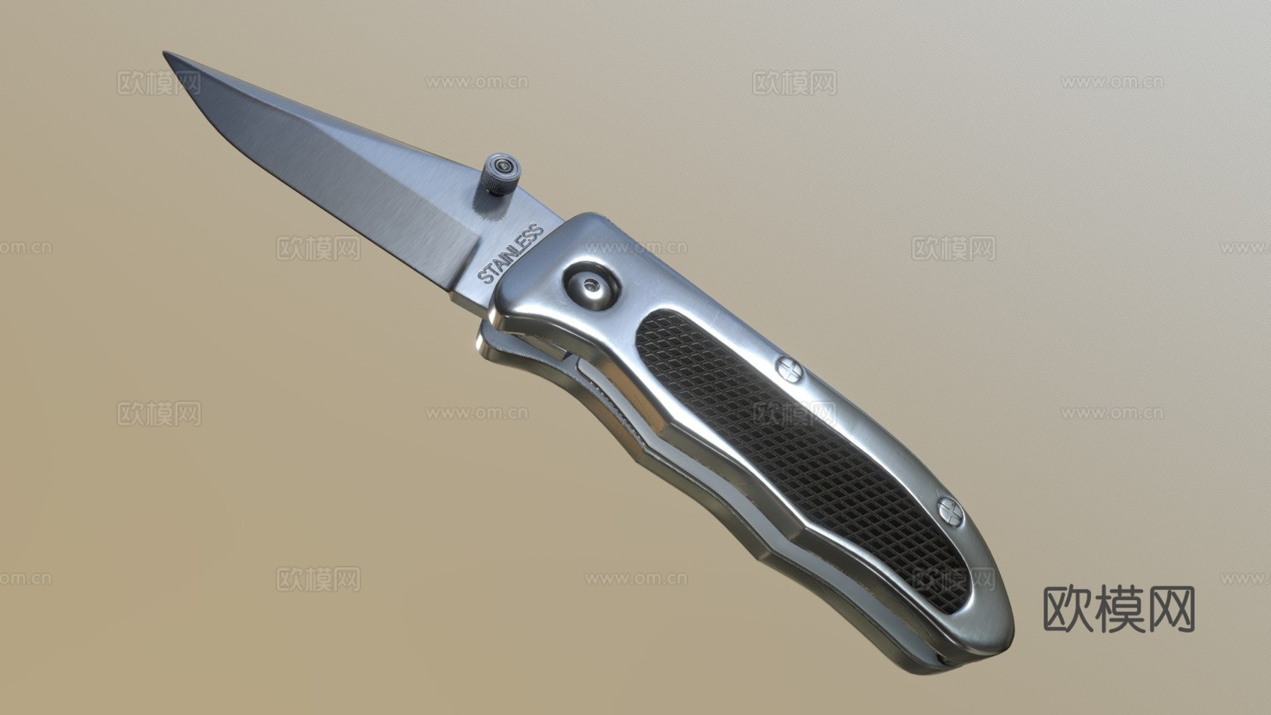 折叠刀3d模型下载（渲染图1）