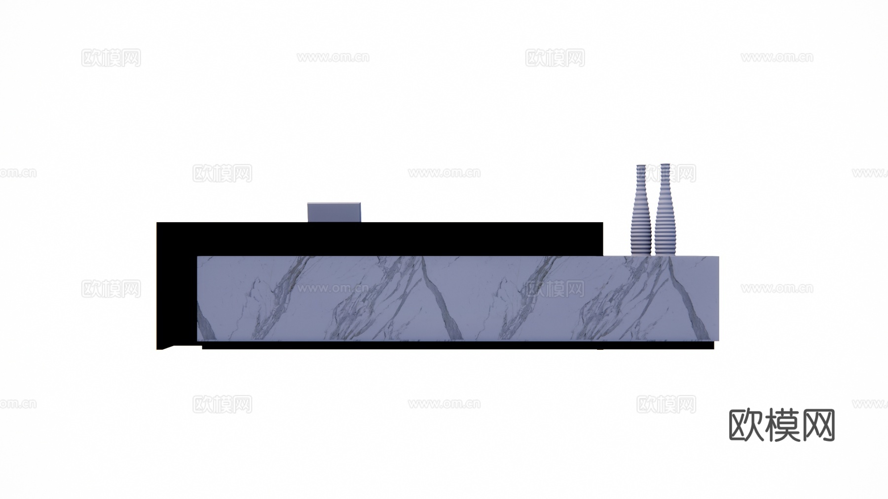 大厅 公司前台 办公空间 展厅 办公su模型