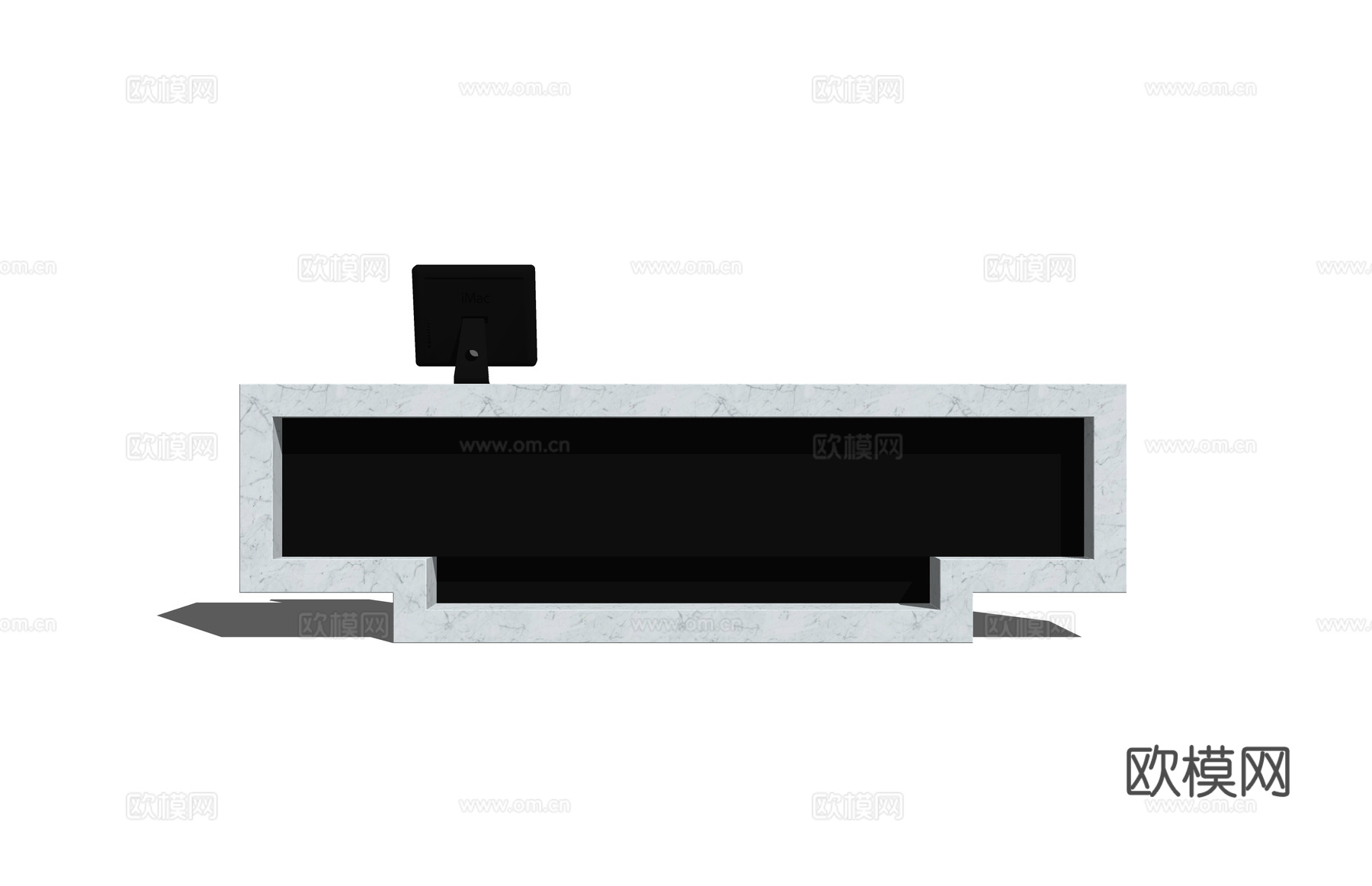 公司前台 展厅 大厅su模型