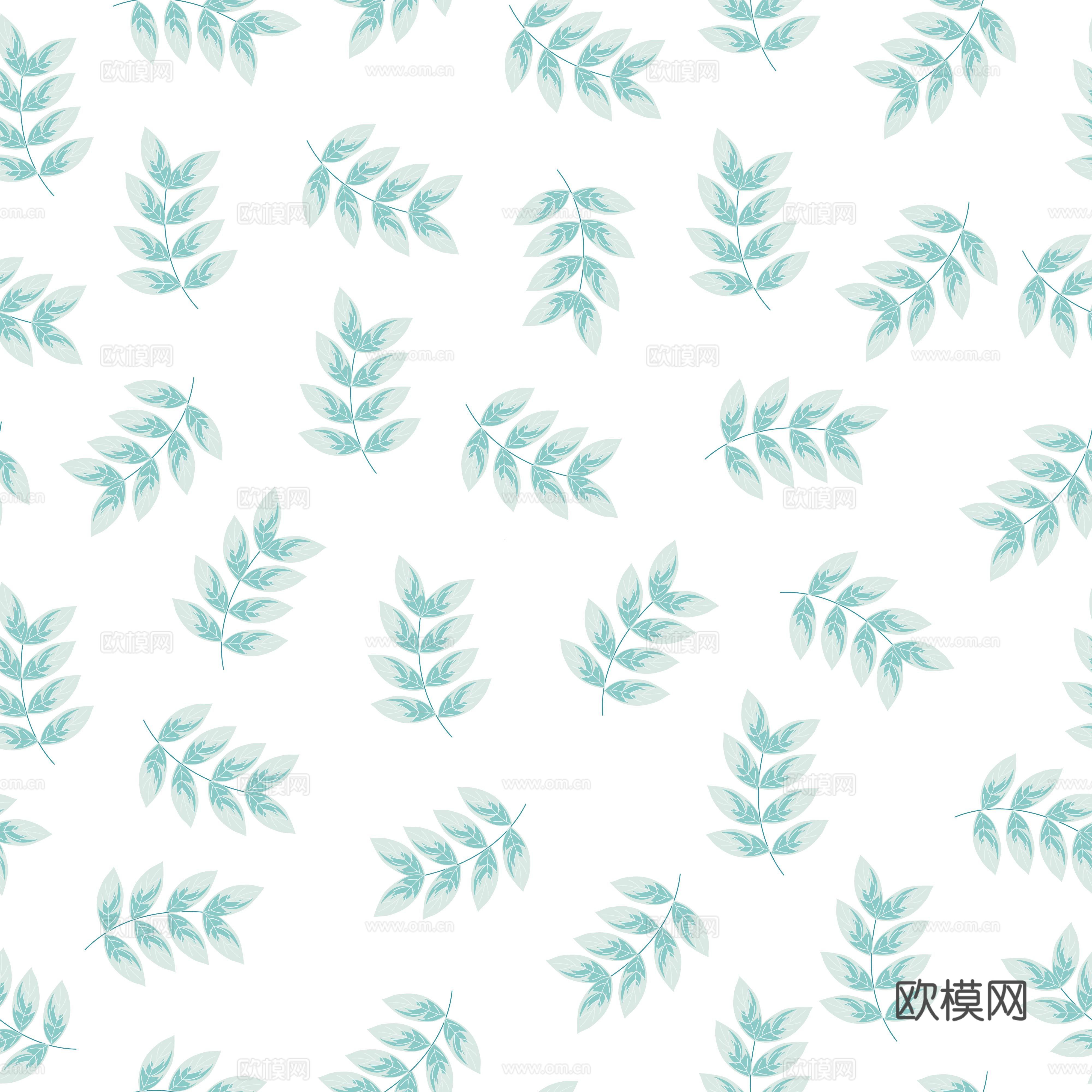 现代植物壁纸墙布