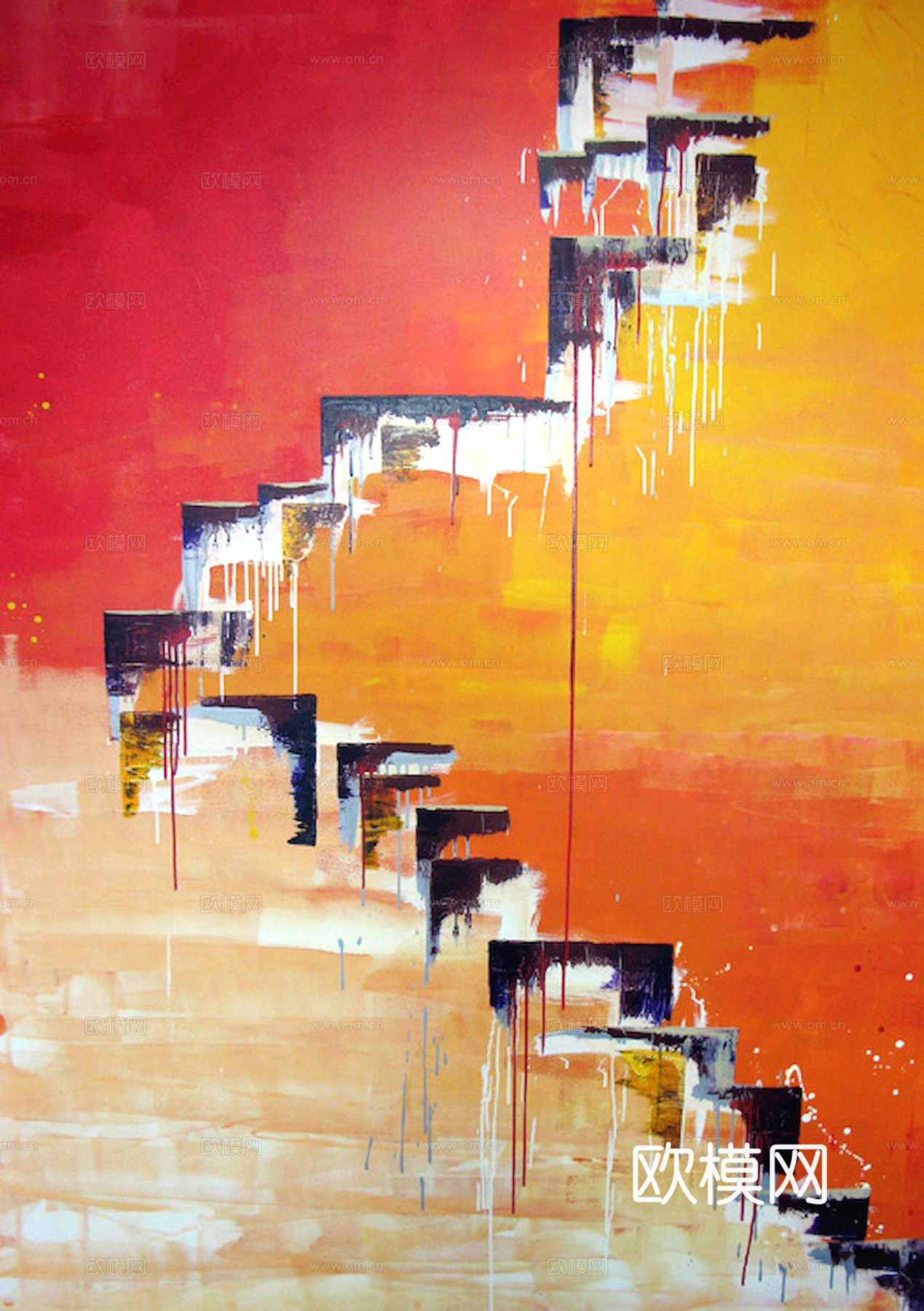 中式新中式挂画壁画字画山水花鸟背景墙壁纸装饰画油画下载