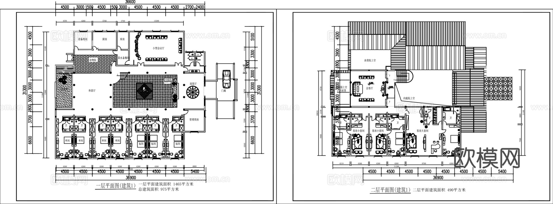 整套民宿施工图cadcad施工图