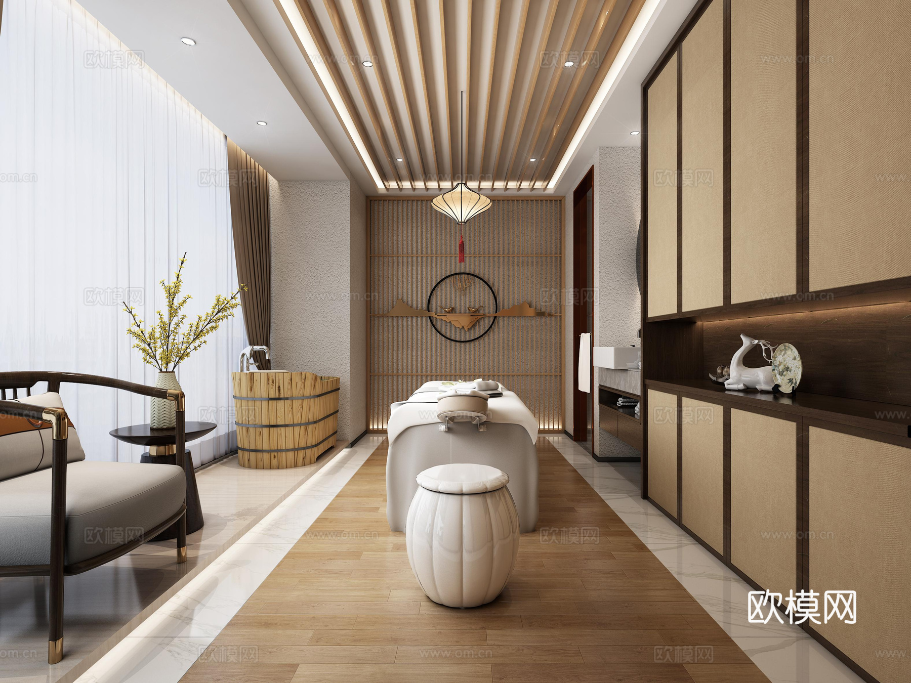 中医馆 最新全套施工图 效果图合集cad施工图