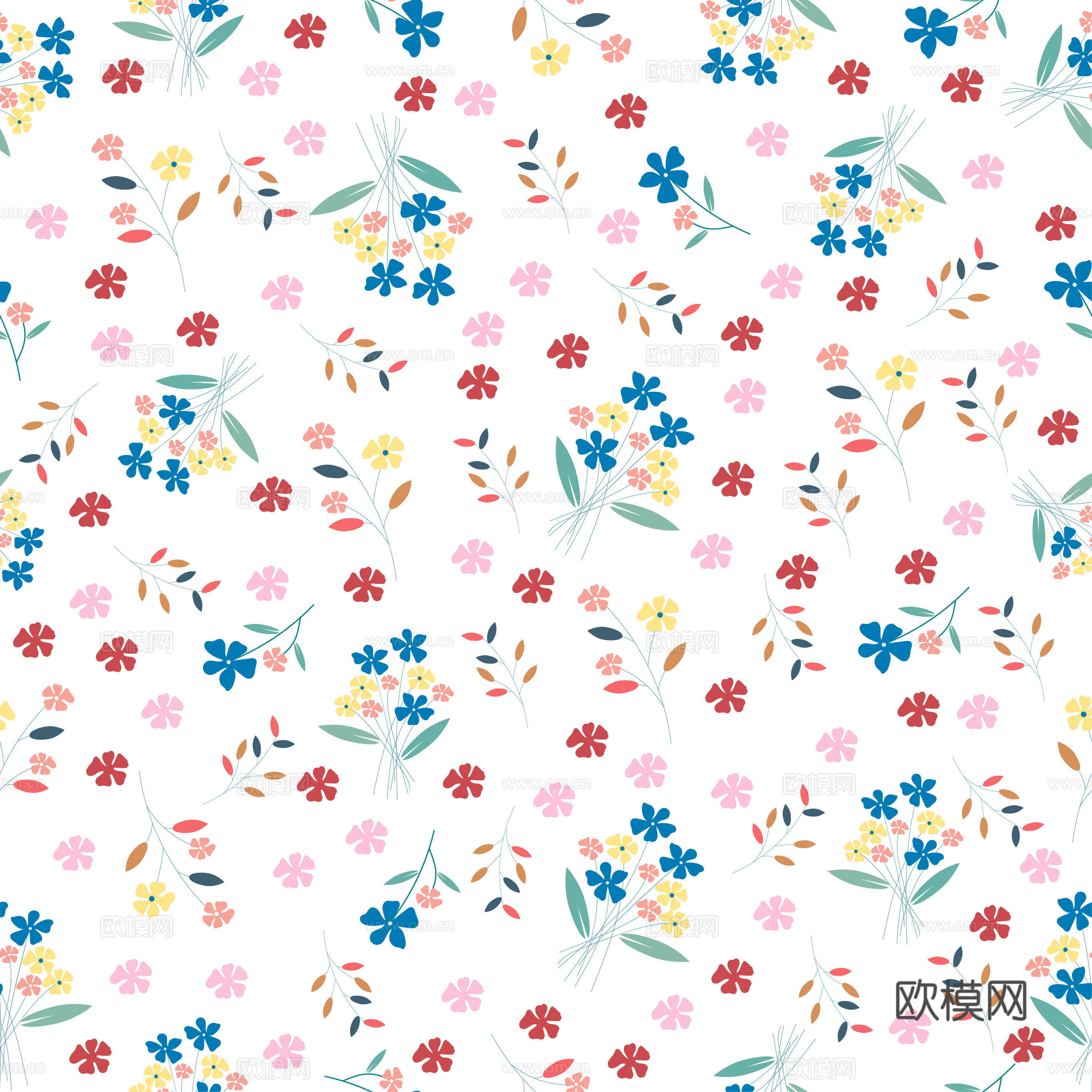 现代植物壁纸墙布