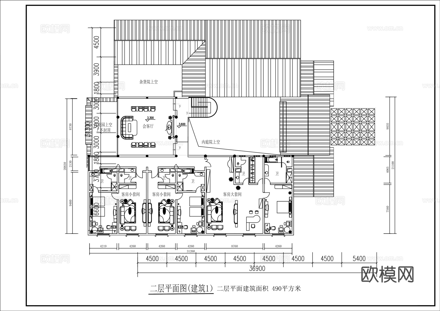 整套民宿施工图cadcad施工图