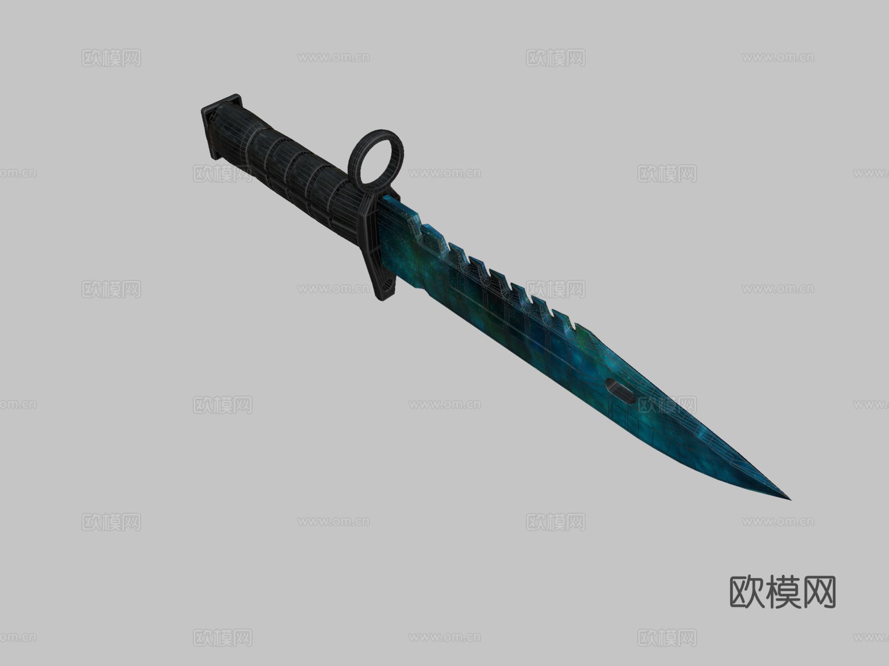 M9刺刀星云3d模型下载（渲染图2）