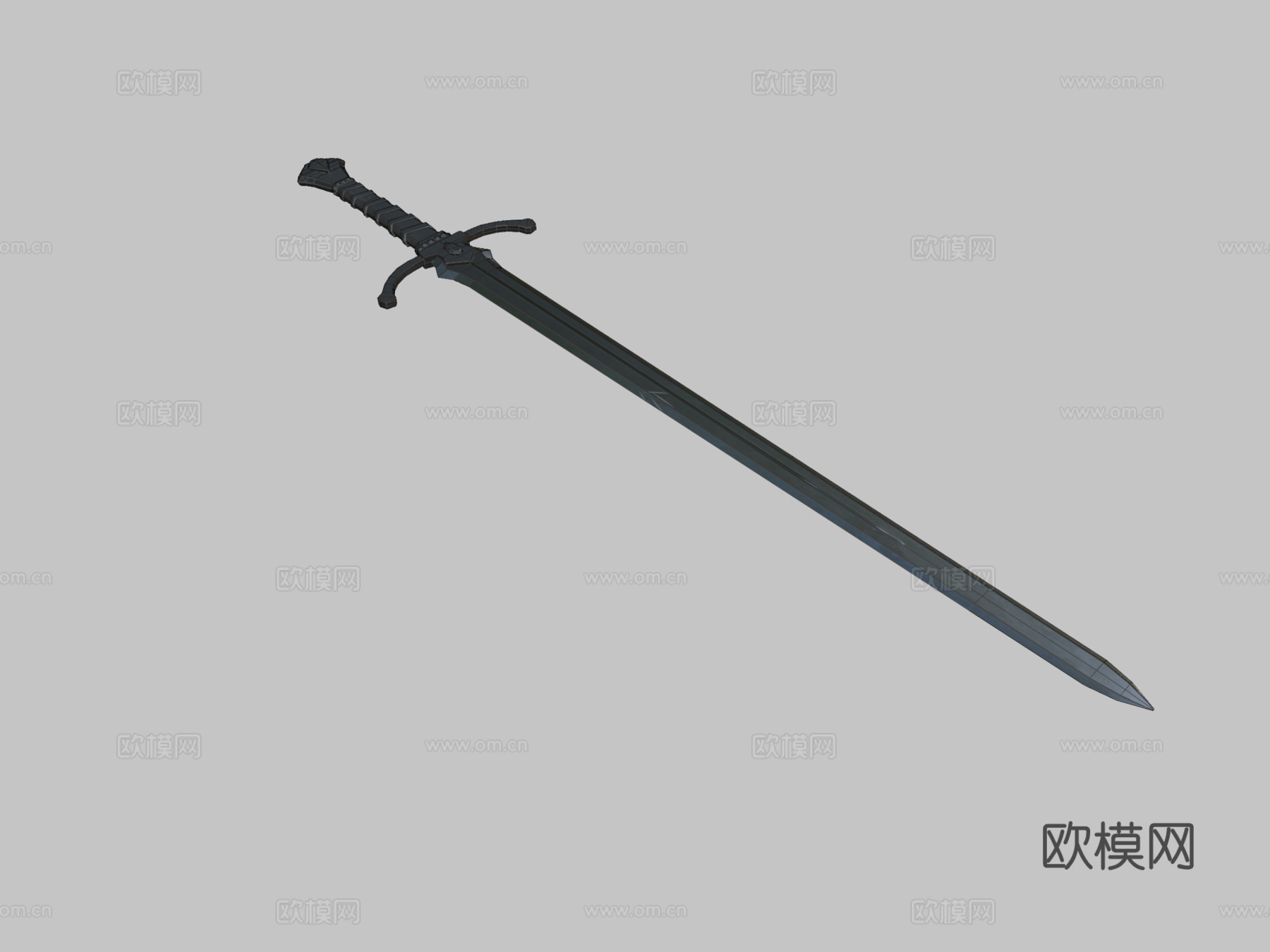 黑剑3d模型下载（渲染图2）