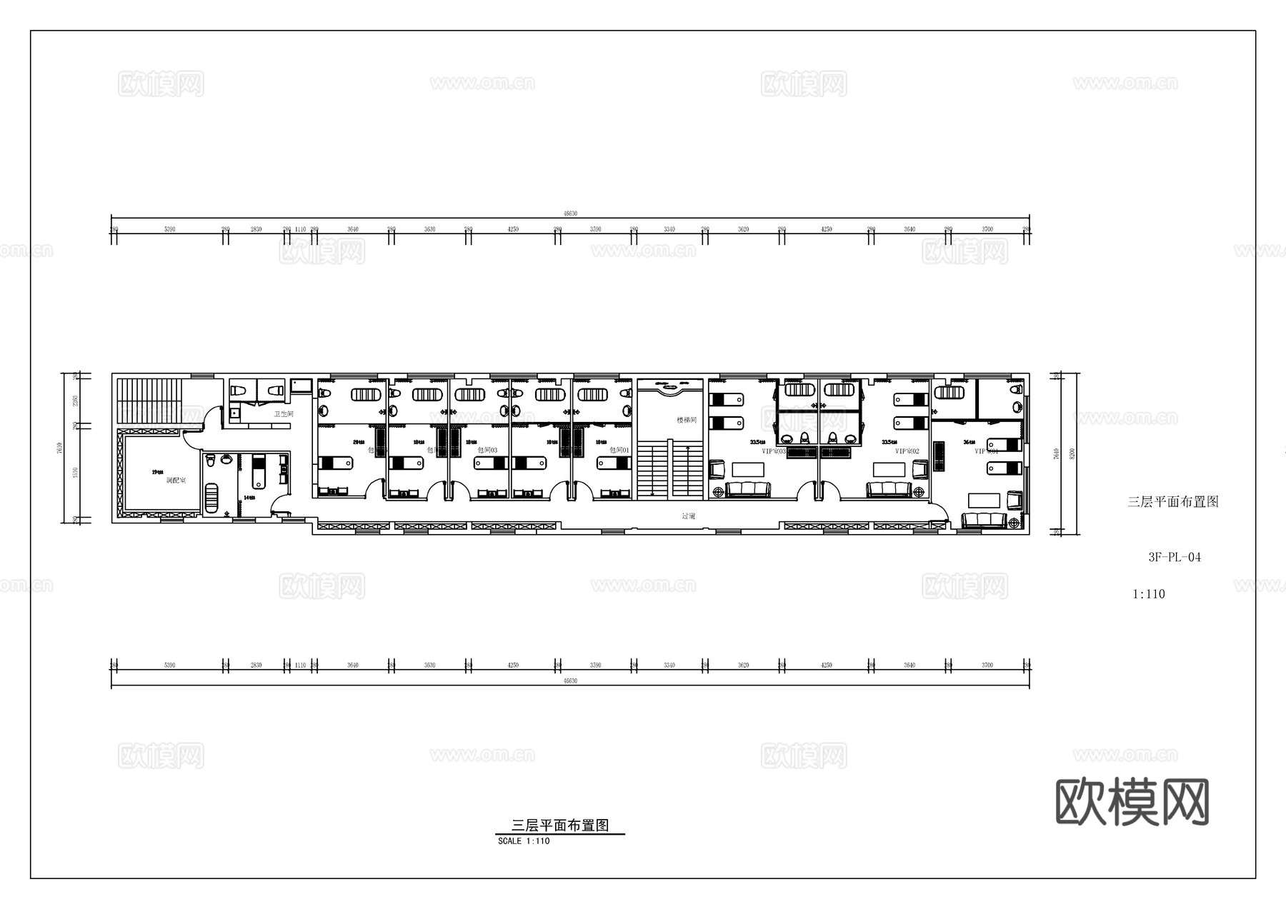 中医馆 最新全套施工图合集cad施工图