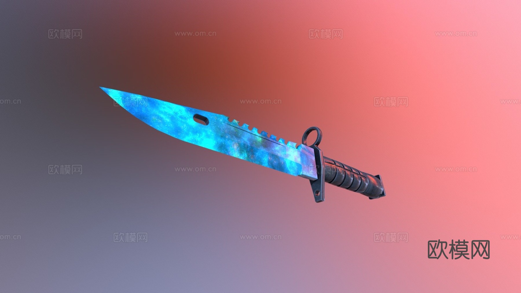 M9刺刀星云3d模型下载（渲染图1）