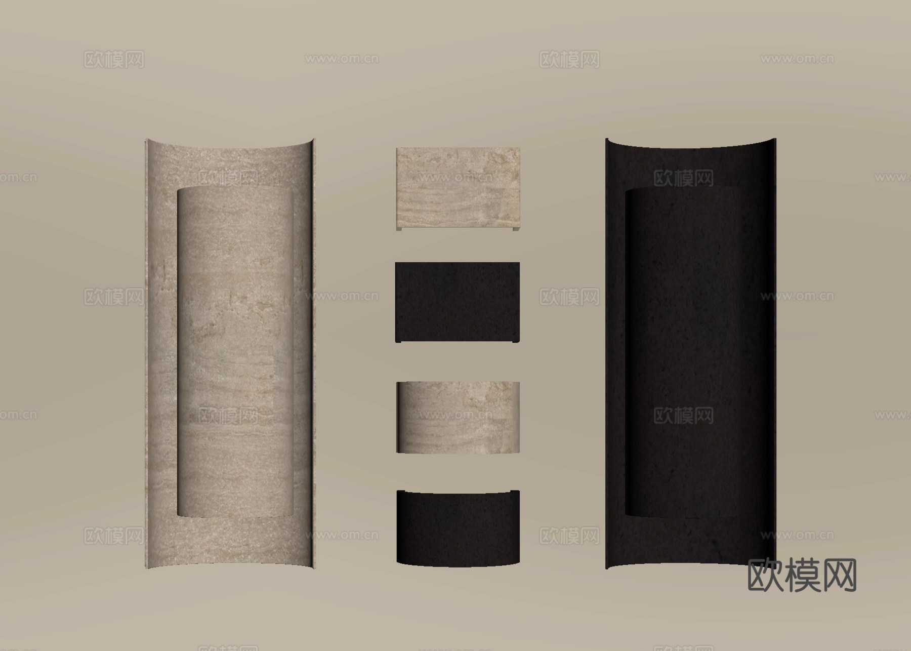 中古风金属壁灯 长条壁灯 床头壁灯 复古壁灯 走廊壁灯su模型