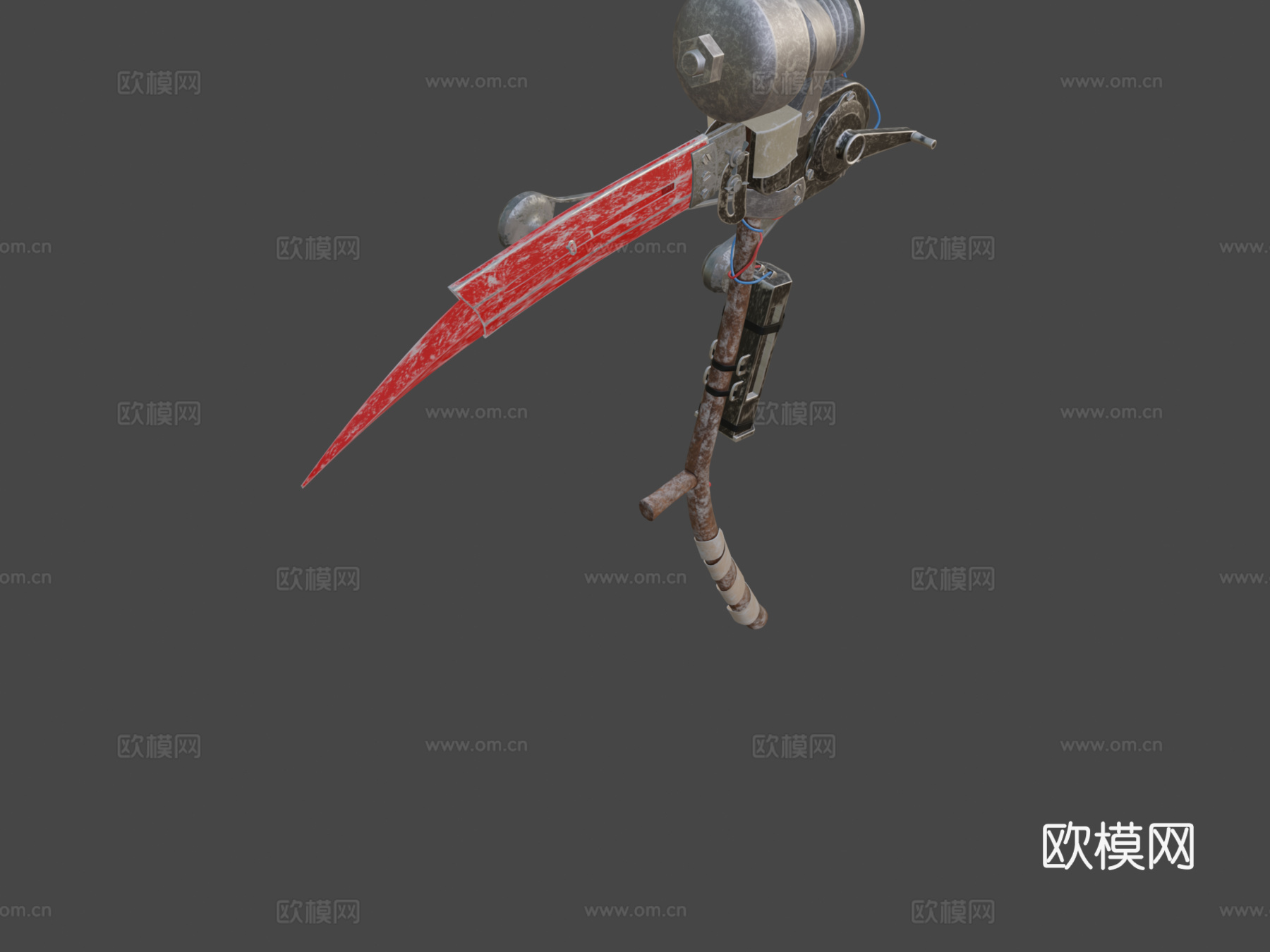 自制DIY机械镰刀3d模型下载（渲染图6）