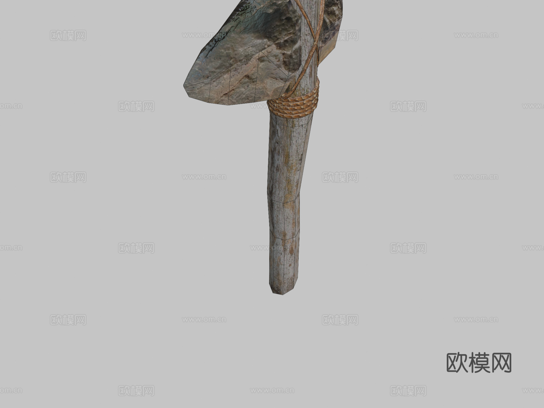 原始斧13d模型下载（渲染图2）