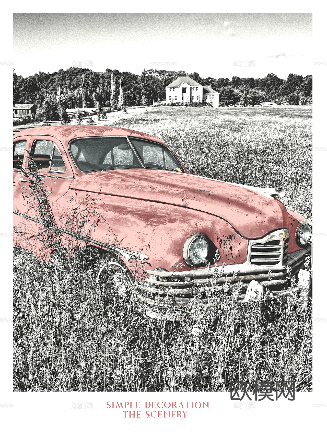 中式新中式挂画壁画字画山水花鸟背景墙壁纸装饰画油画下载