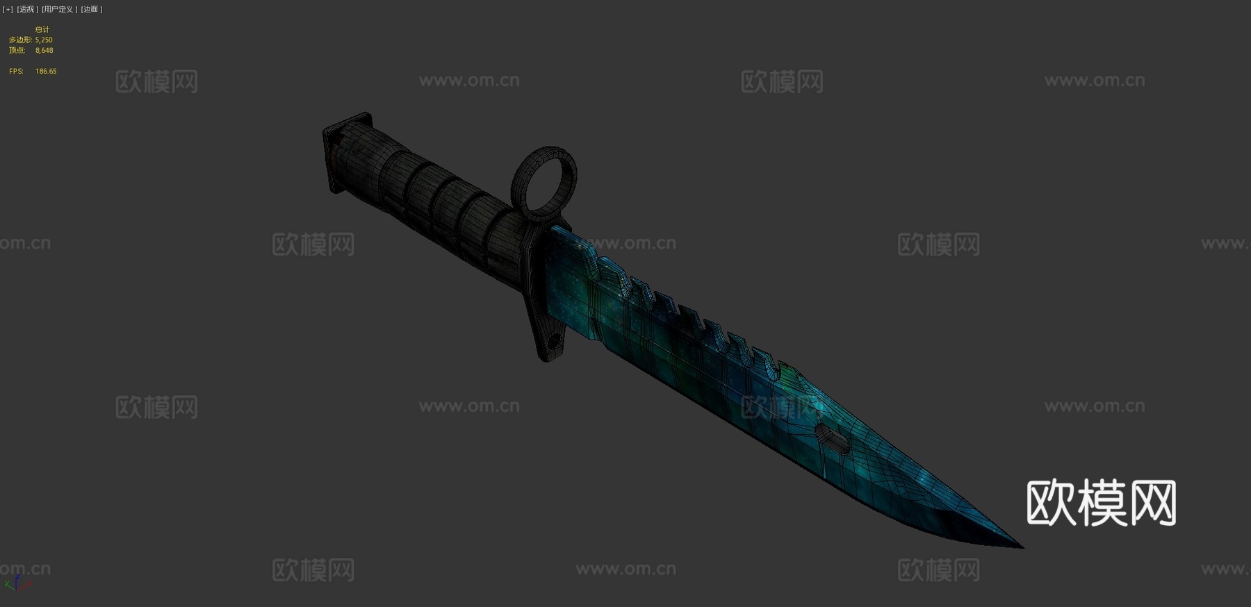 M9刺刀星云3d模型下载（渲染图4）