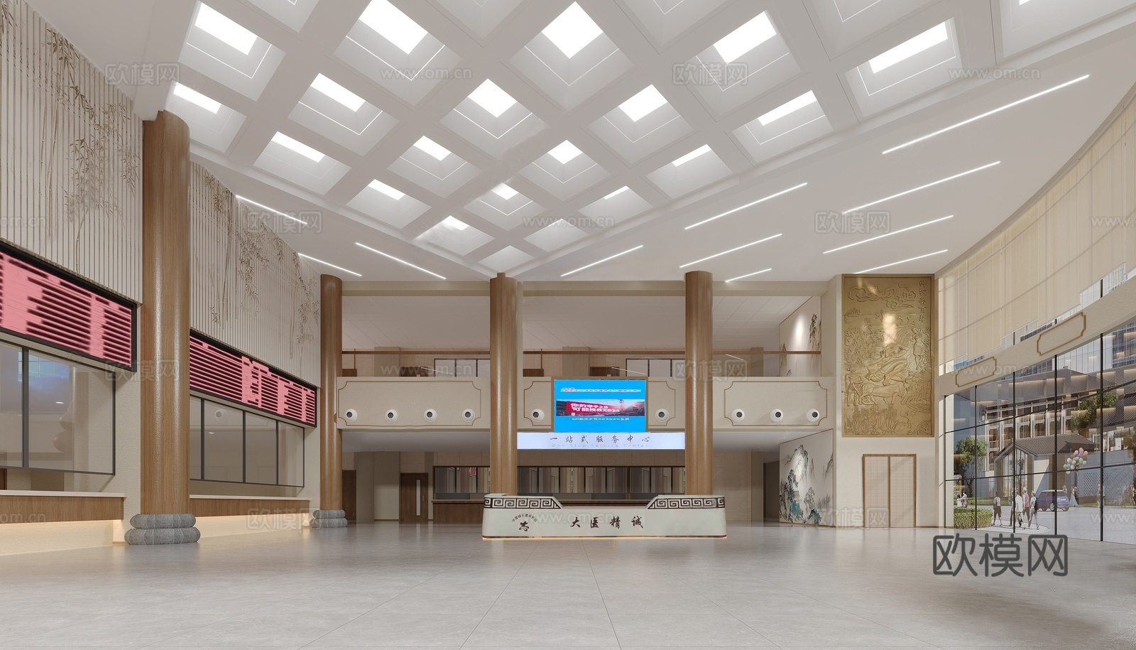 中医馆 最新全套施工图 效果图合集cad施工图