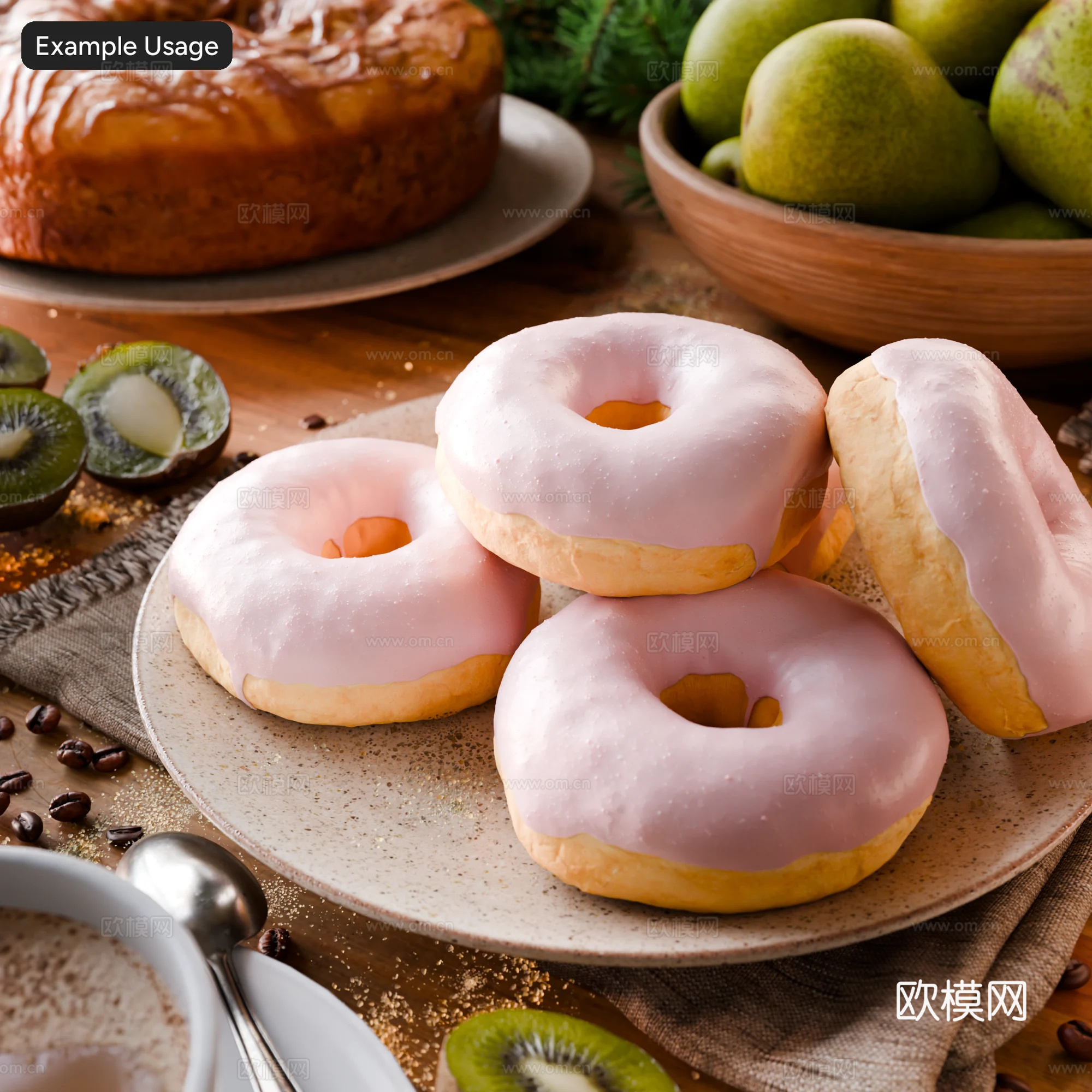 草莓釉面纹理 草莓巧克力