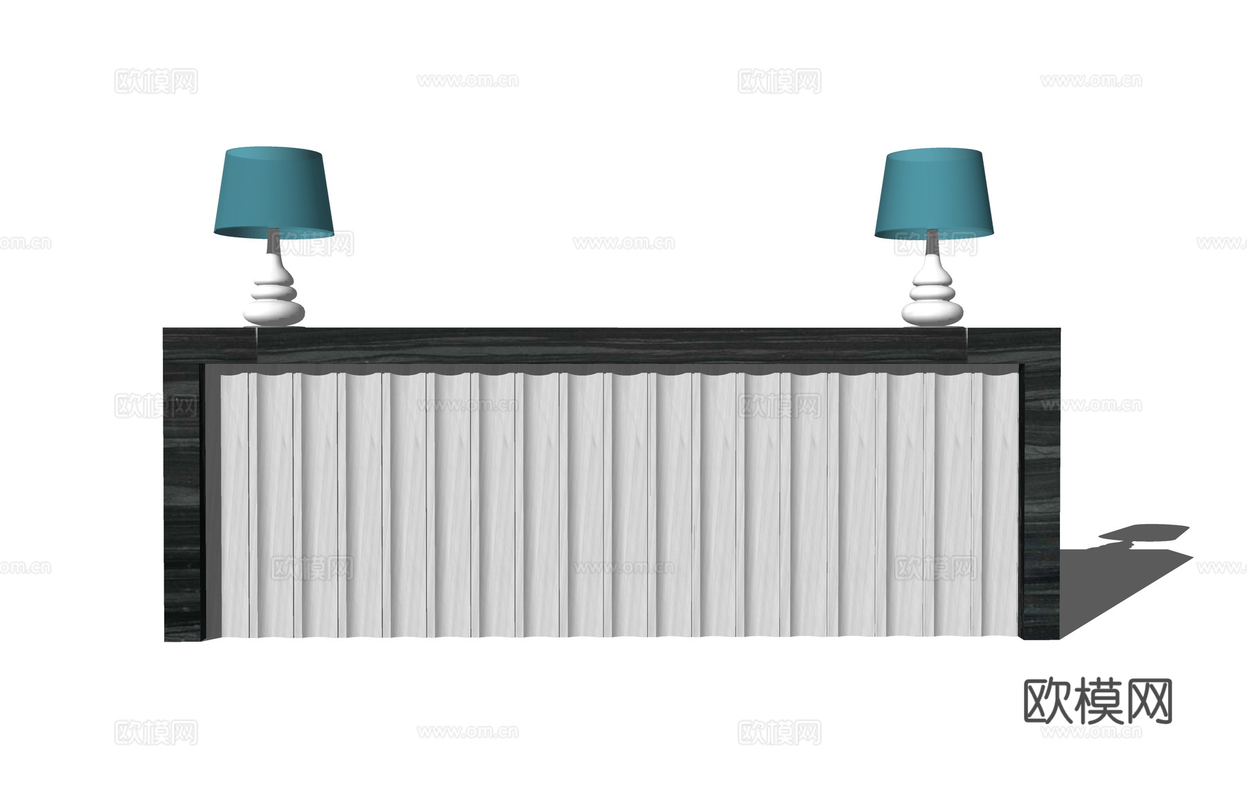 办公 展厅 办公空间 大厅 公司前台su模型