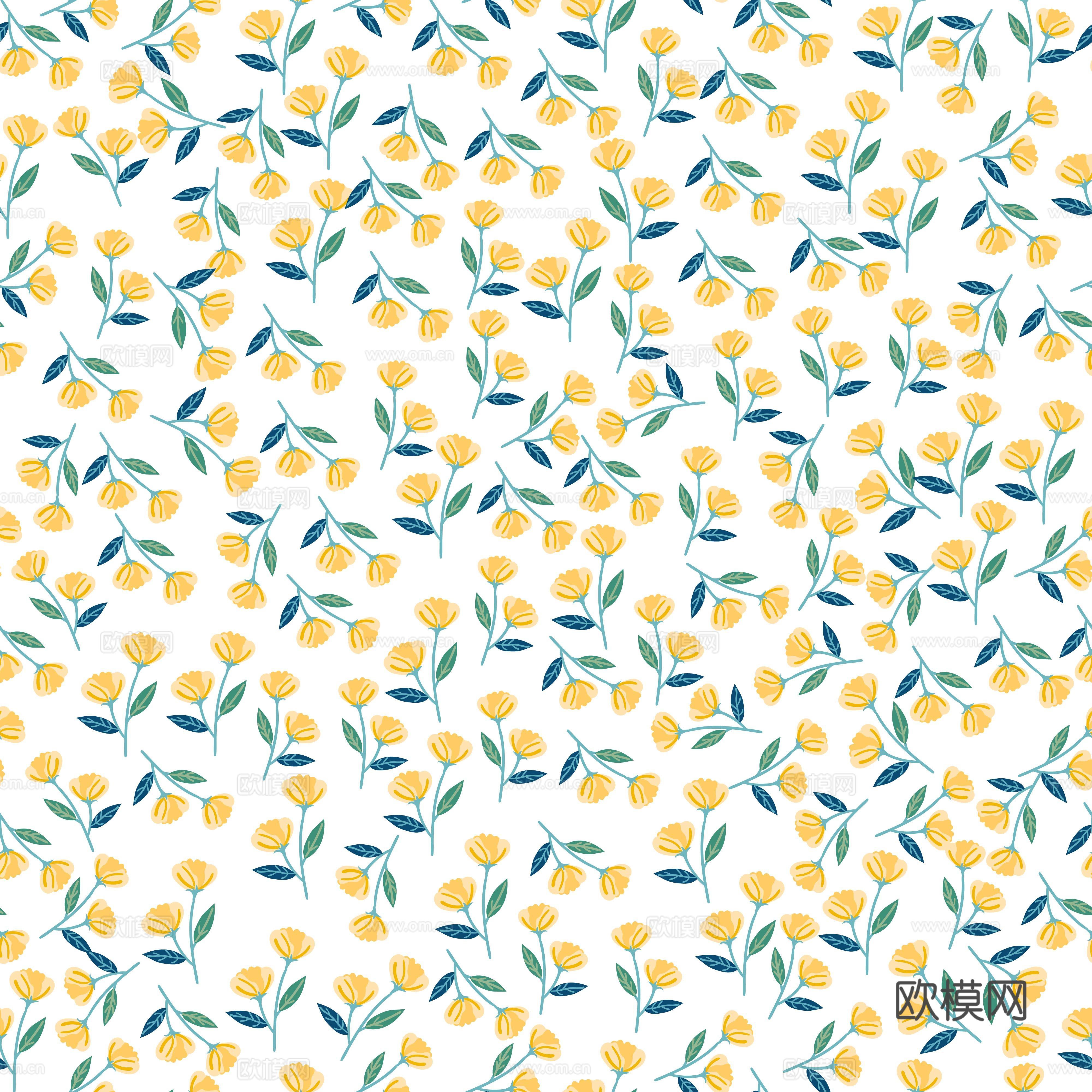 现代植物壁纸墙布