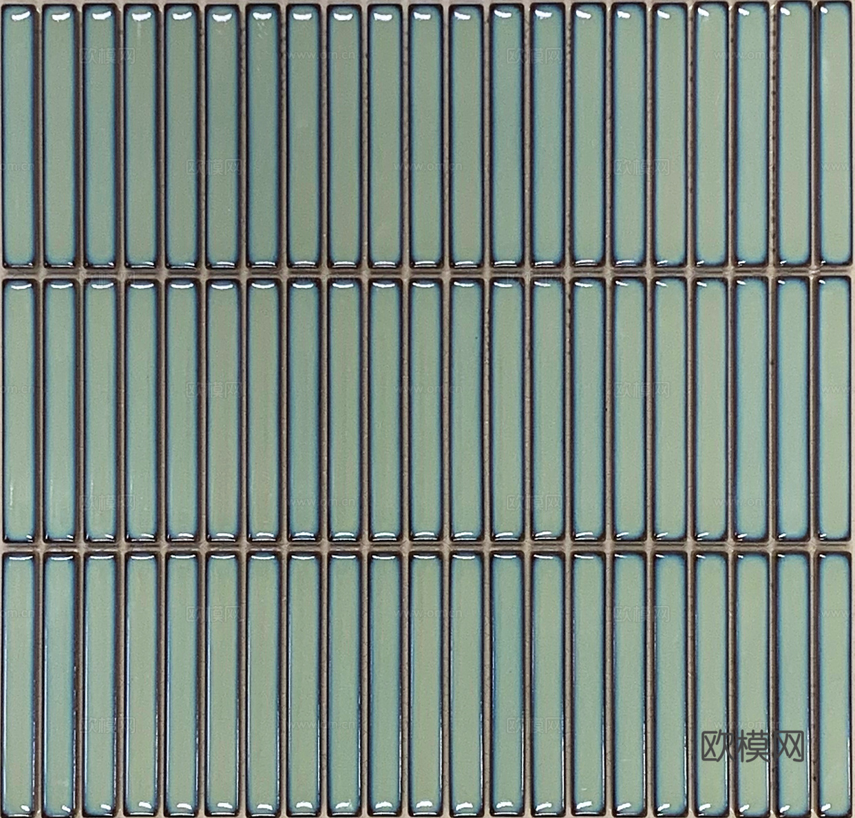 无缝绿色长条形马赛克
