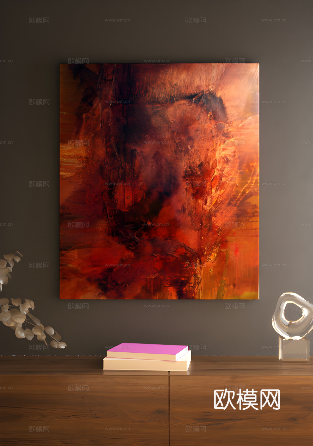 复古艺术挂画3D模型3d模型下载