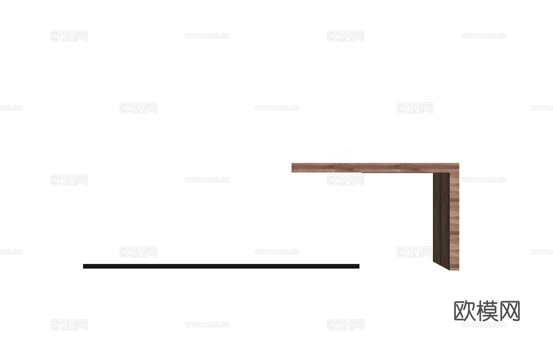 酒店前台 公司前台 前台接待 办公室su模型