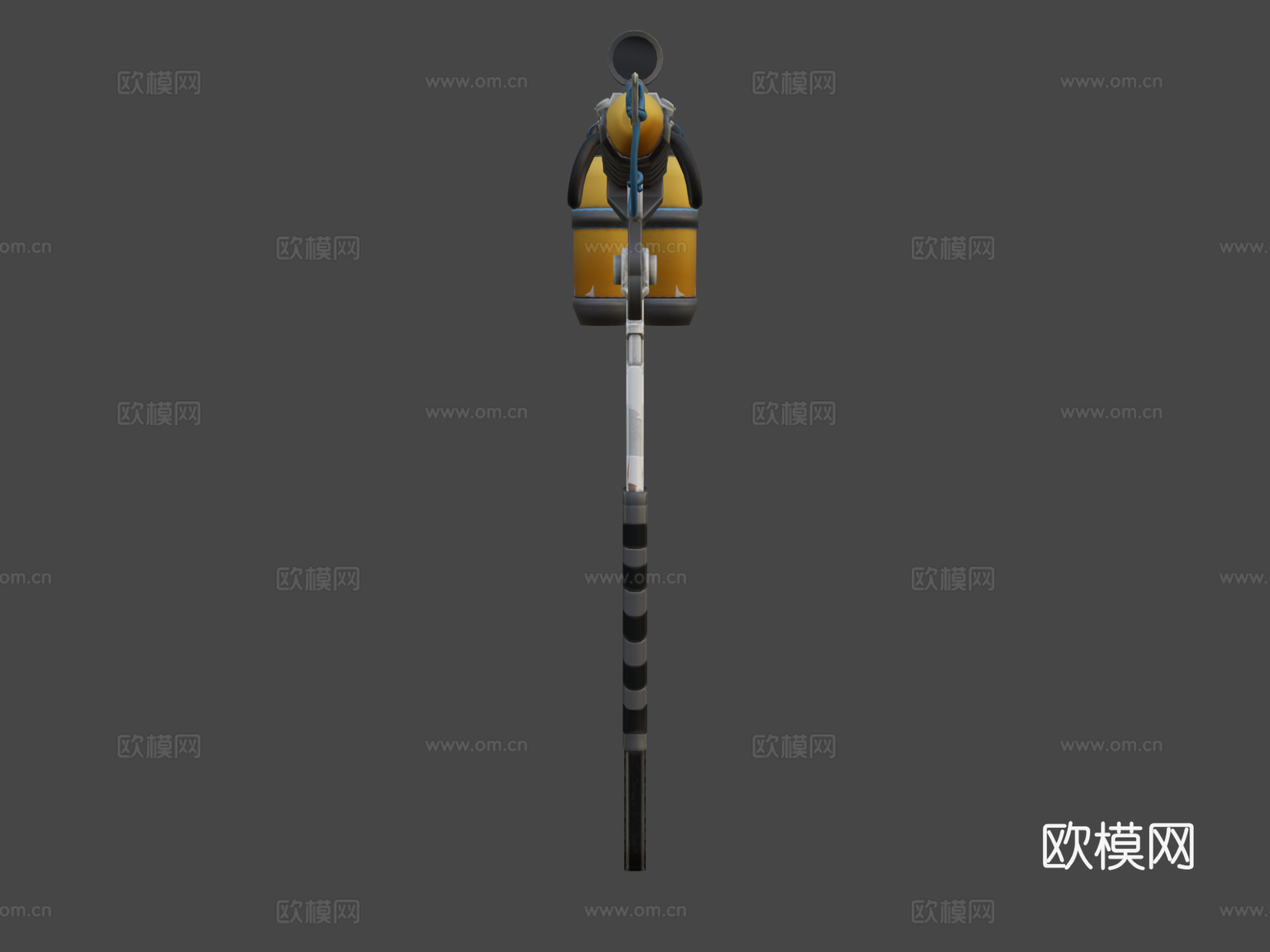 采集工具鱼叉斧3d模型下载（渲染图6）