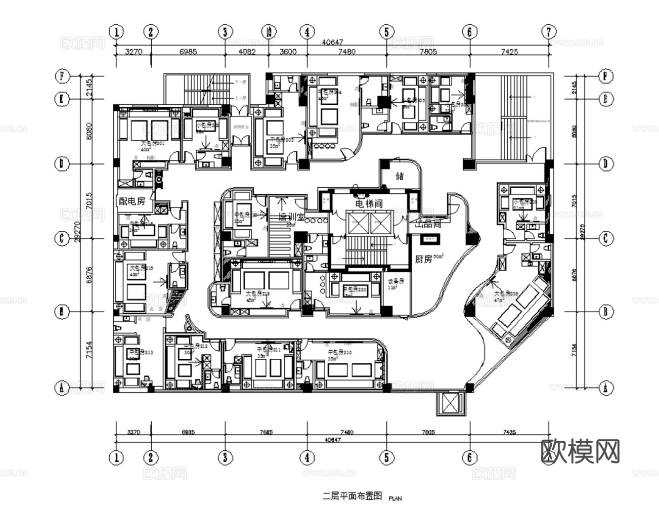 5套商务KTV室内CAD施工图效果图cad施工图