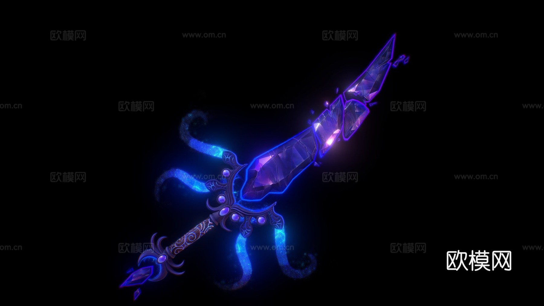 黑冰魔法剑3d模型下载（渲染图1）