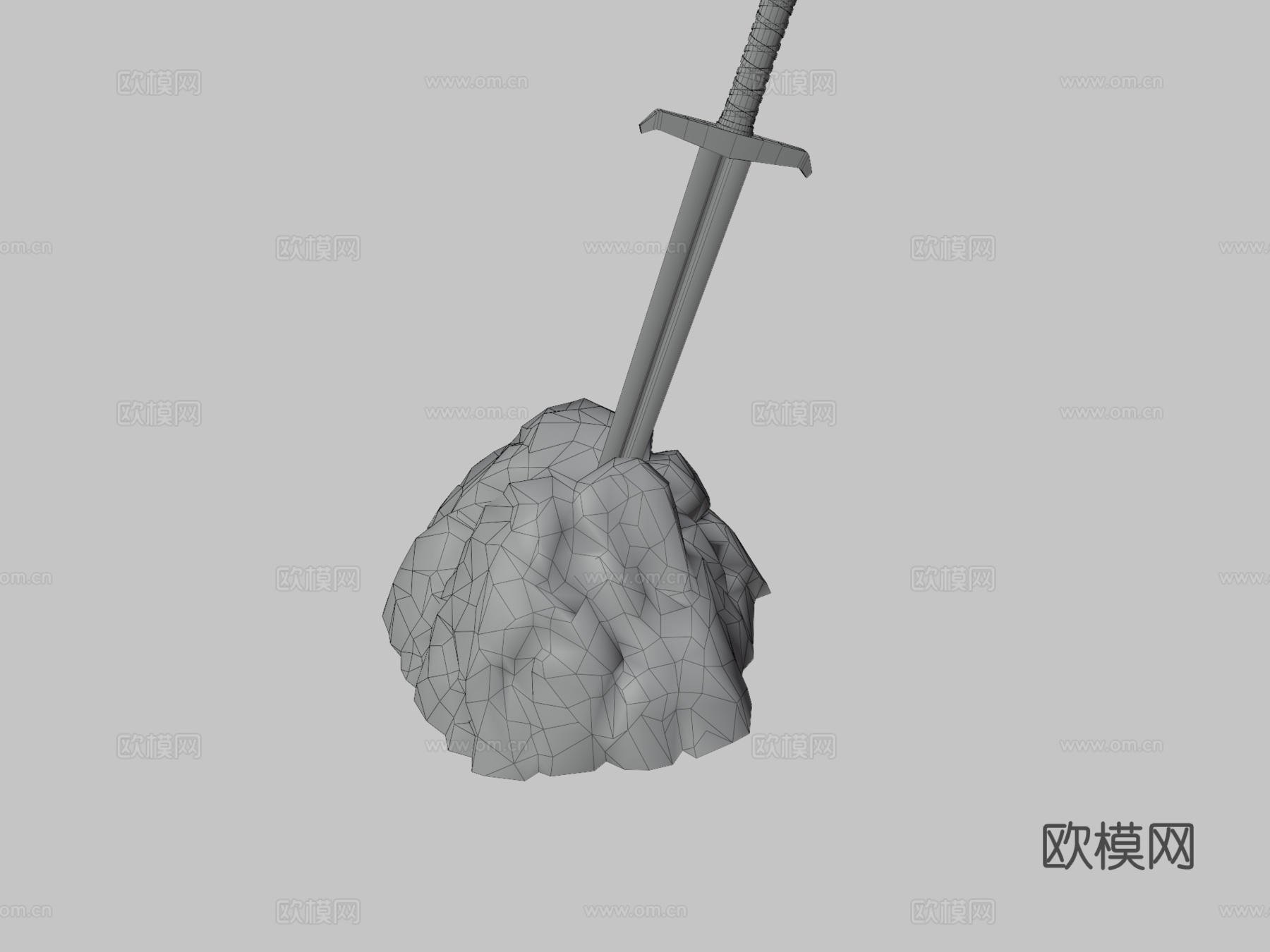 王者之剑亚瑟王之剑3d模型下载（渲染图3）