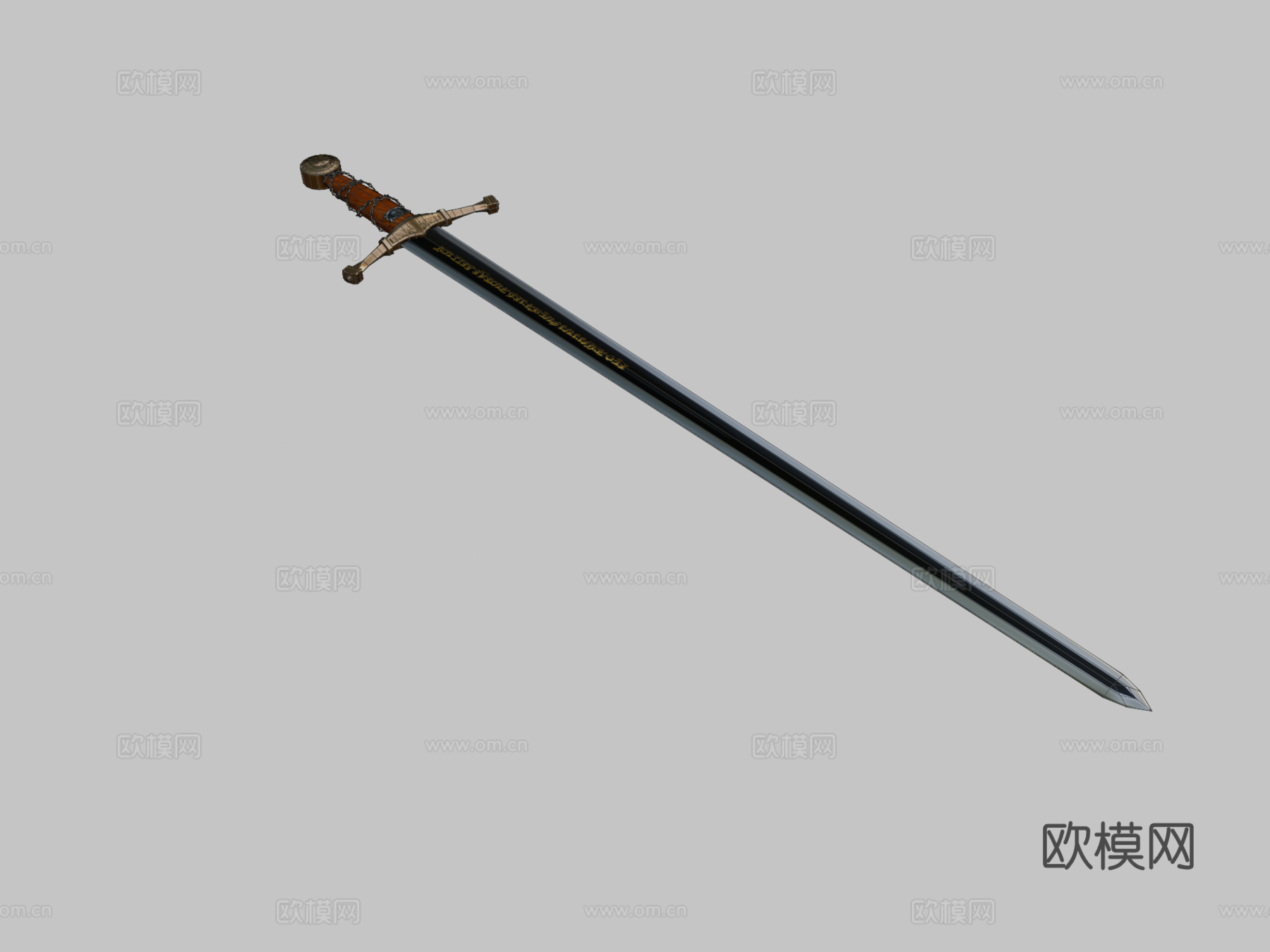 基础之剑3d模型下载（渲染图2）